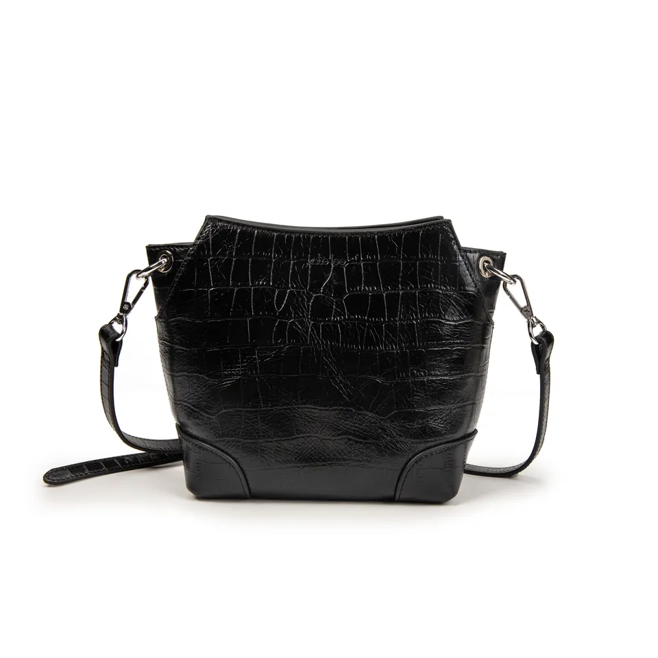 kate-lee-bonbon-sac-bandouli-re-croco-noir image 1