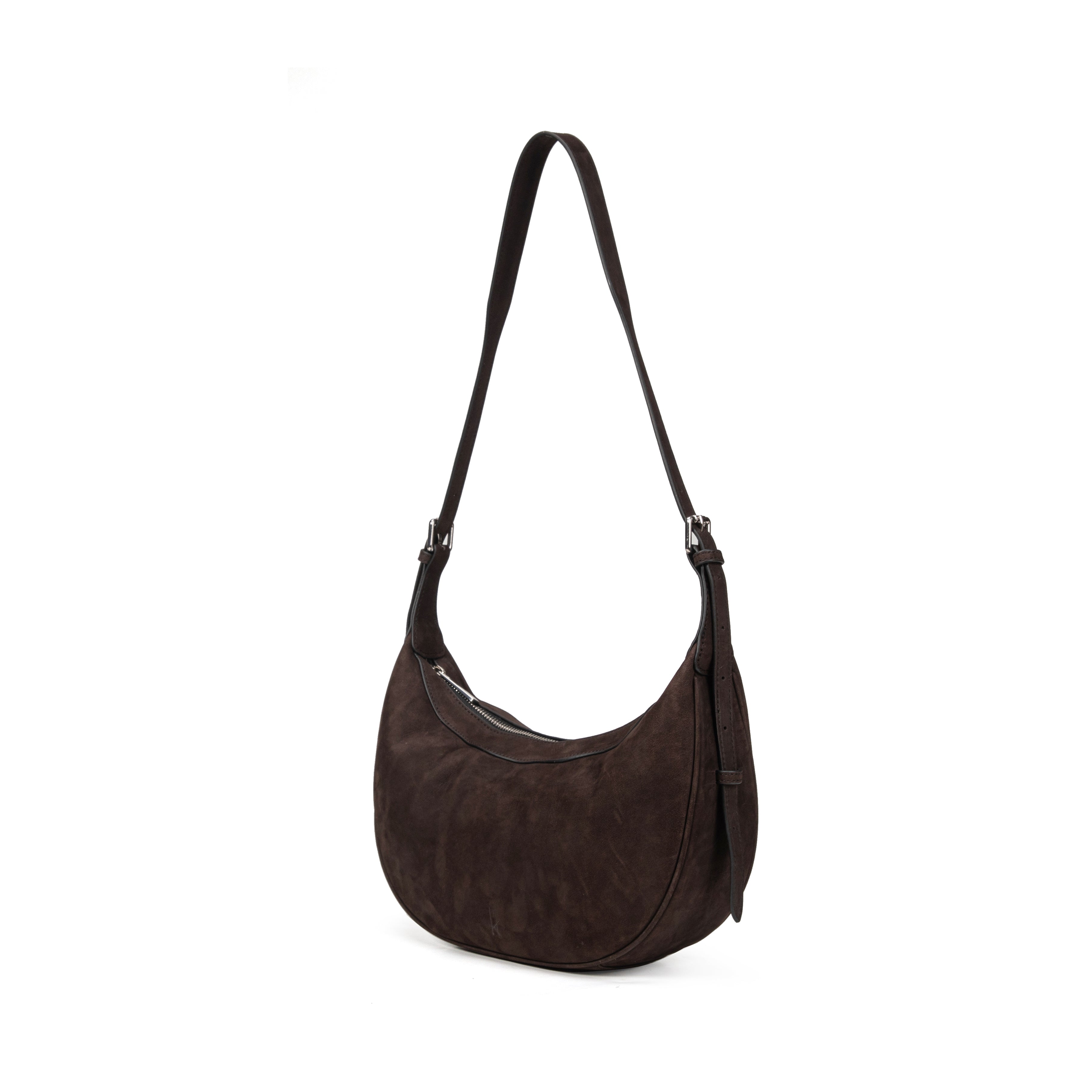 kate-lee-palma-sac-demi-lune-choco-vachette image 2