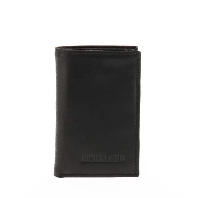 arthur-et-aston-louis-porte-cartes-homme-noir-cuir-gras image 1