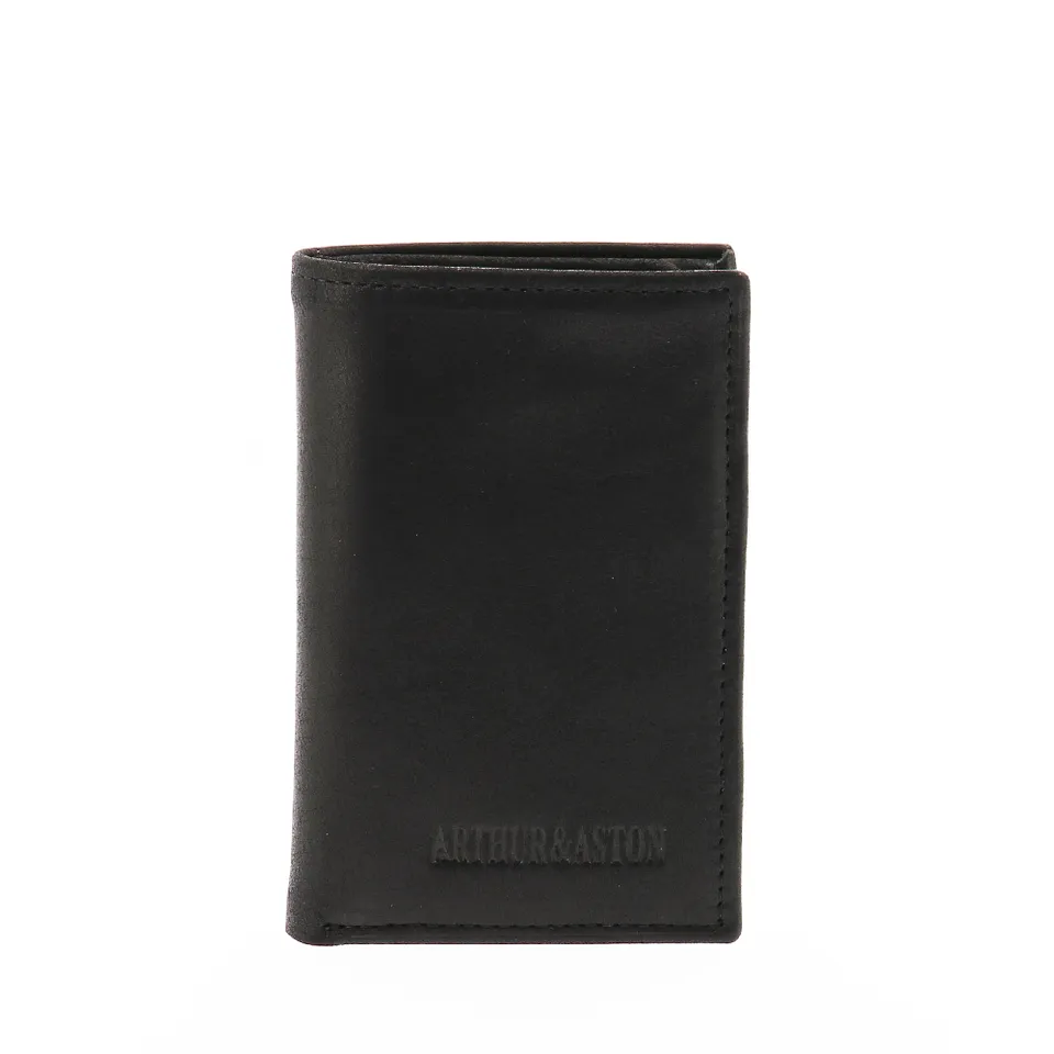 arthur-et-aston-louis-porte-cartes-homme-noir-cuir-gras image 1