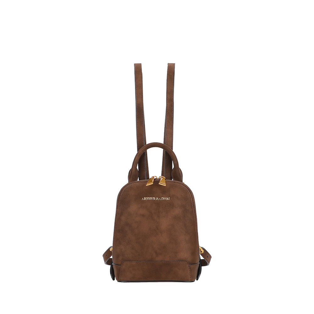 arthur-et-aston-madelena-petit-sac-dos-cuir-ch-taigne image 1