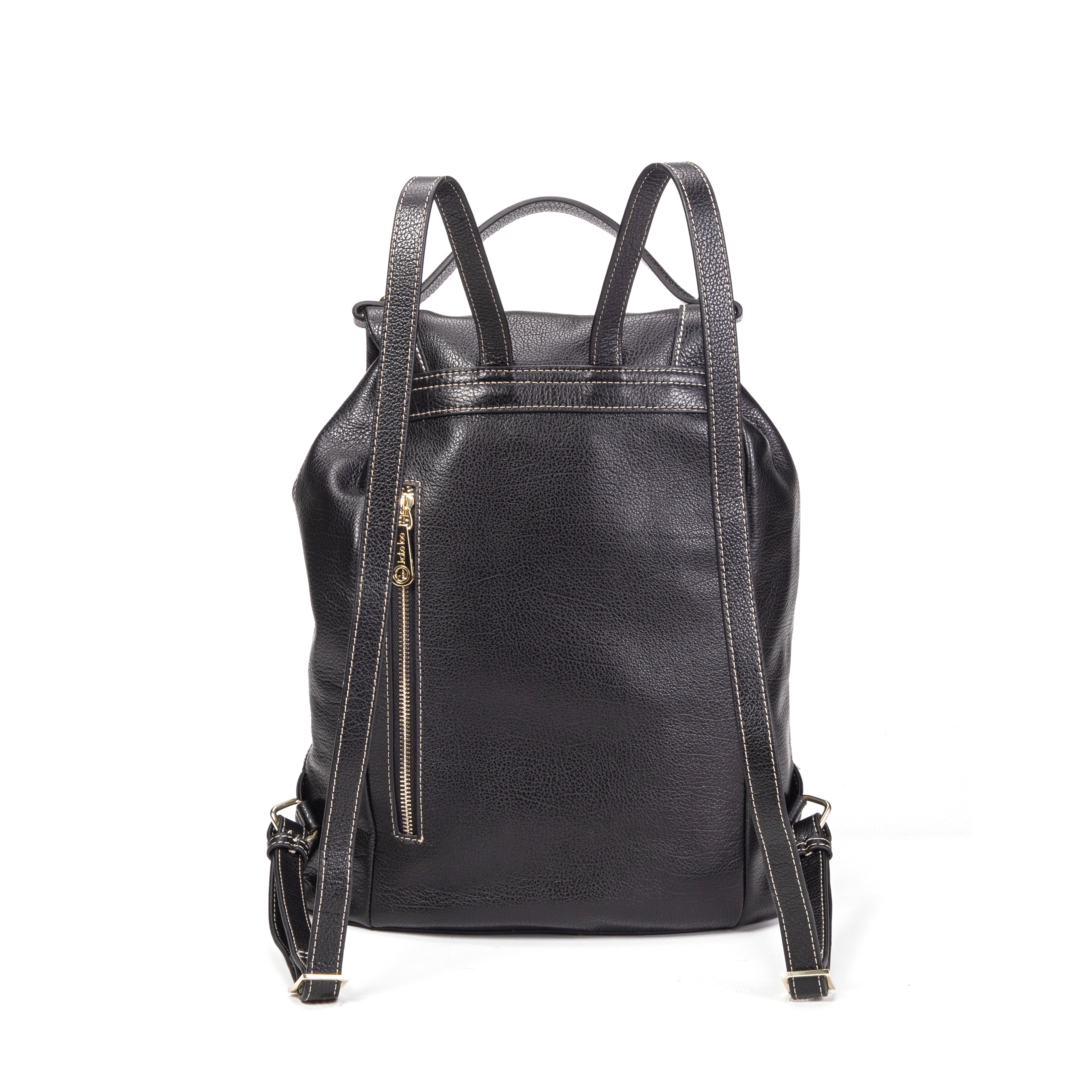kate-lee-sena-sac-dos-cuir-noir-grain image 4