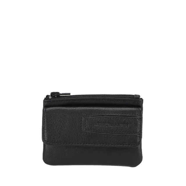 arthur-et-aston-l-on-porte-monnaie-cuir-noir image 1