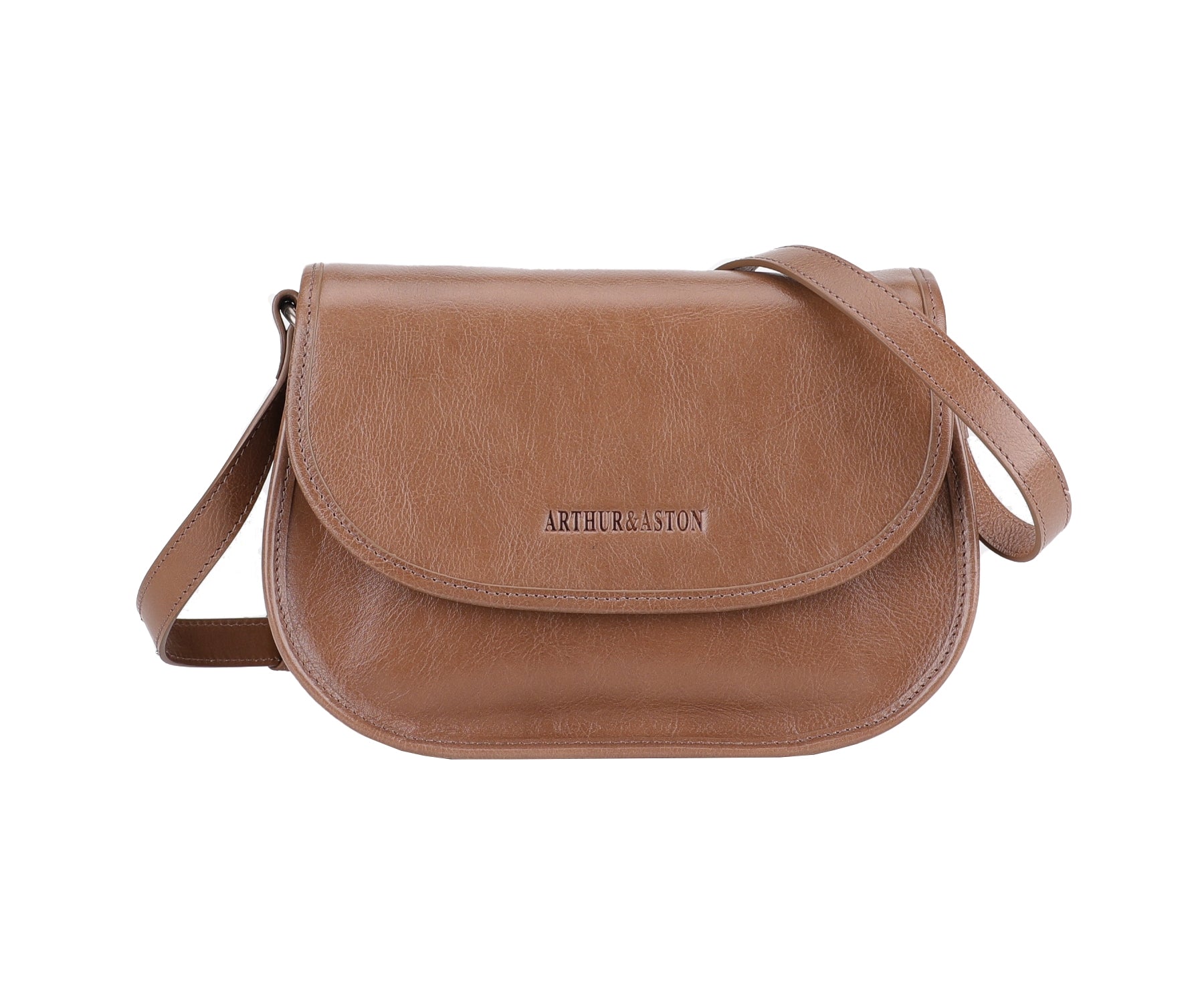 arthur-et-aston-edith-s-sac-bandouli-re-cuir-taupe-r-glable image 1