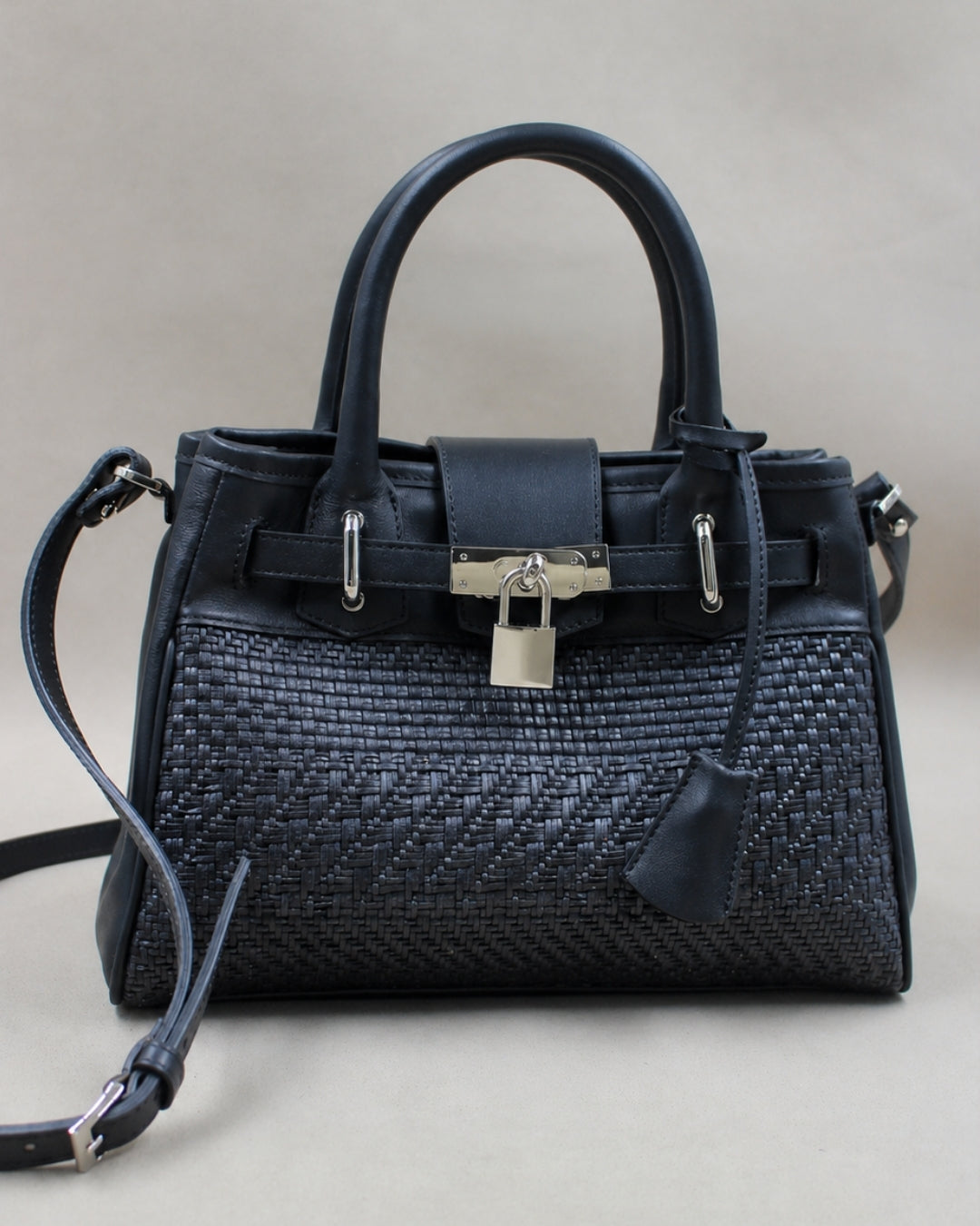 berthille-mini-vend-me-sac-cuir-marqueterie-tress image 1