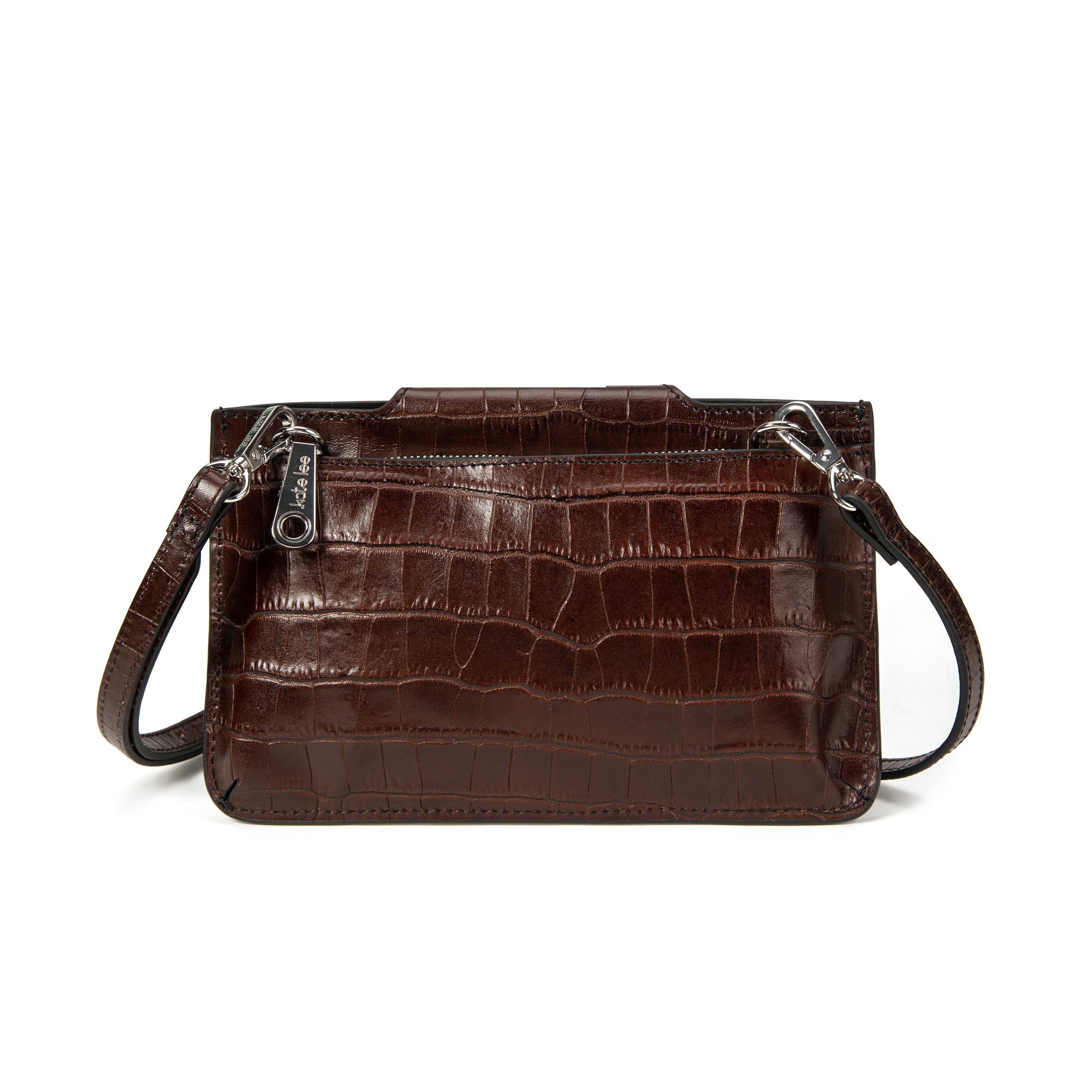 kate-lee-pochette-lp-pochette-cuir-choco-croco image 3
