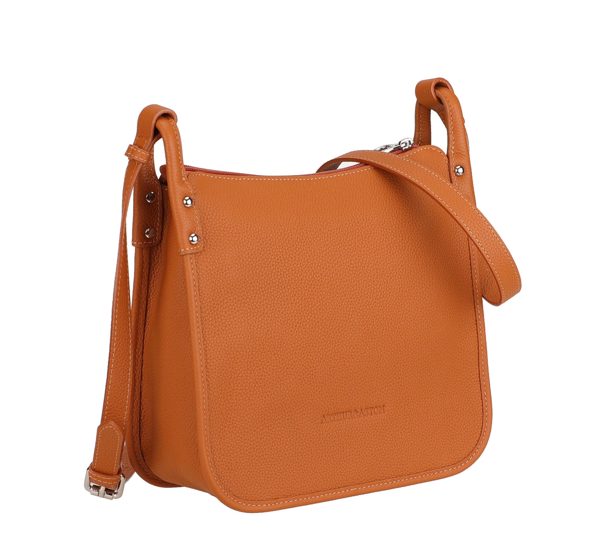 arthur-et-aston-rosalia-sac-bandouli-re-cuir-cognac-femme image 5