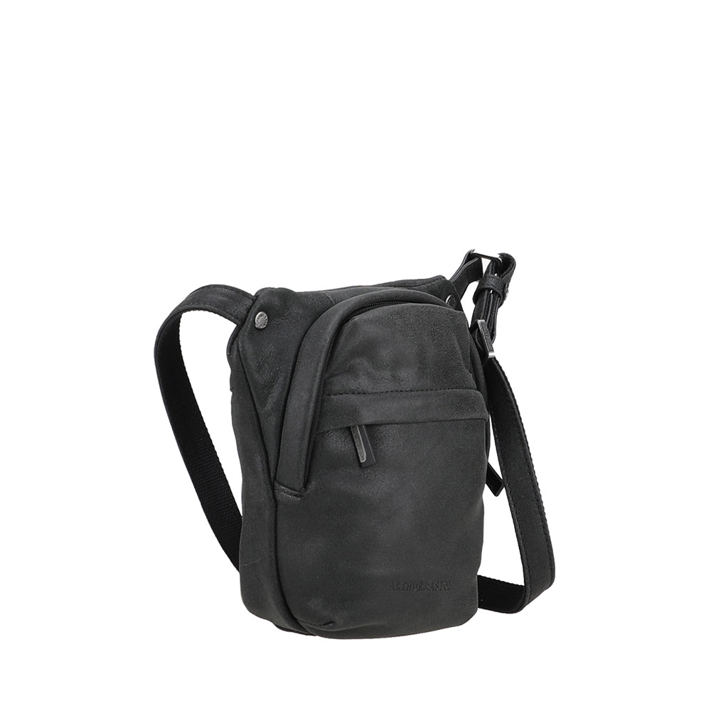 arthur-et-aston-achille-petit-sac-travers-cuir-noir-pleine-fleur image 2
