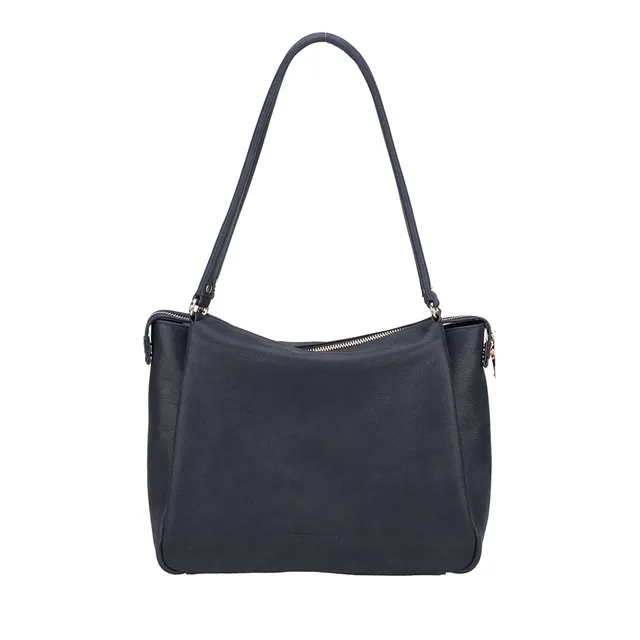 arthur-et-aston-elsa-sac-shopping-cuir-marine-31-cm image 1