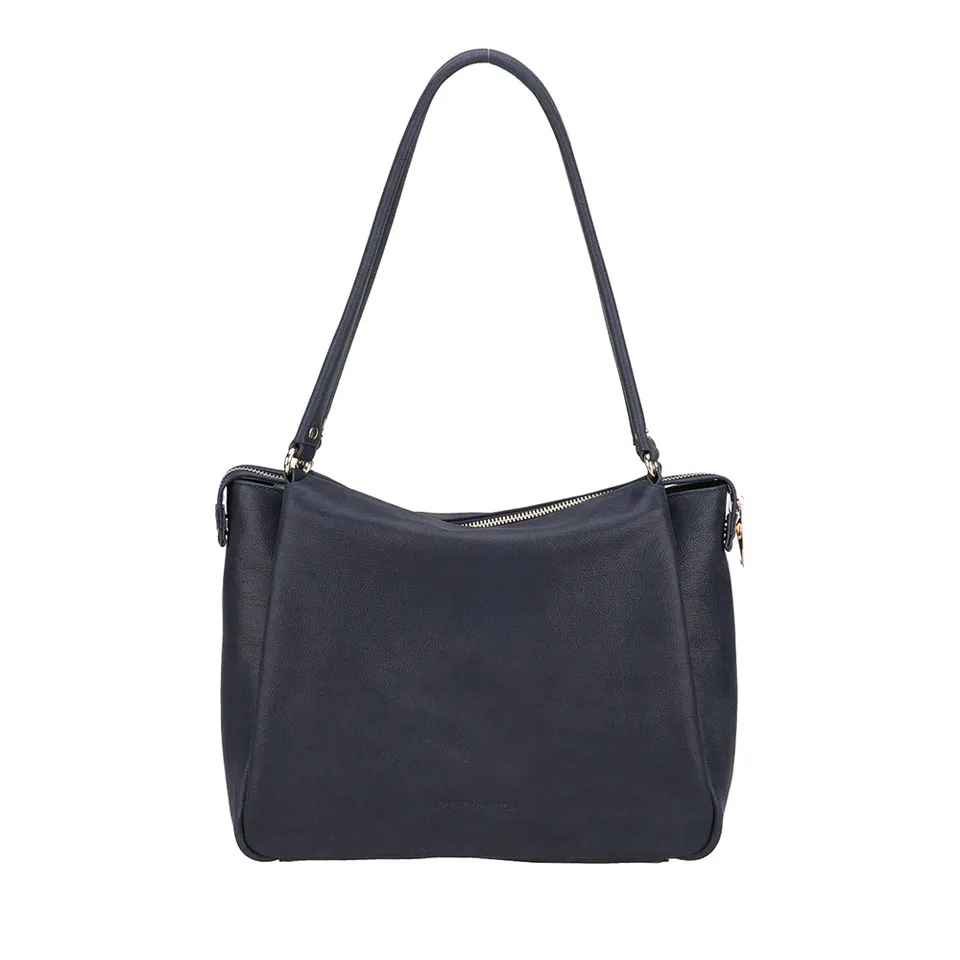 arthur-et-aston-elsa-sac-shopping-cuir-marine-31-cm image 1