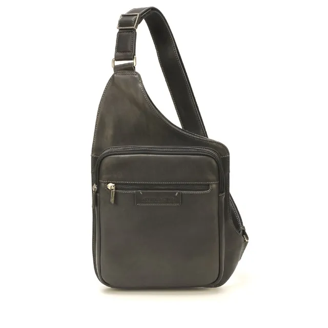 arthur-et-aston-johany-grand-body-bag-cuir-homme-noir image 1