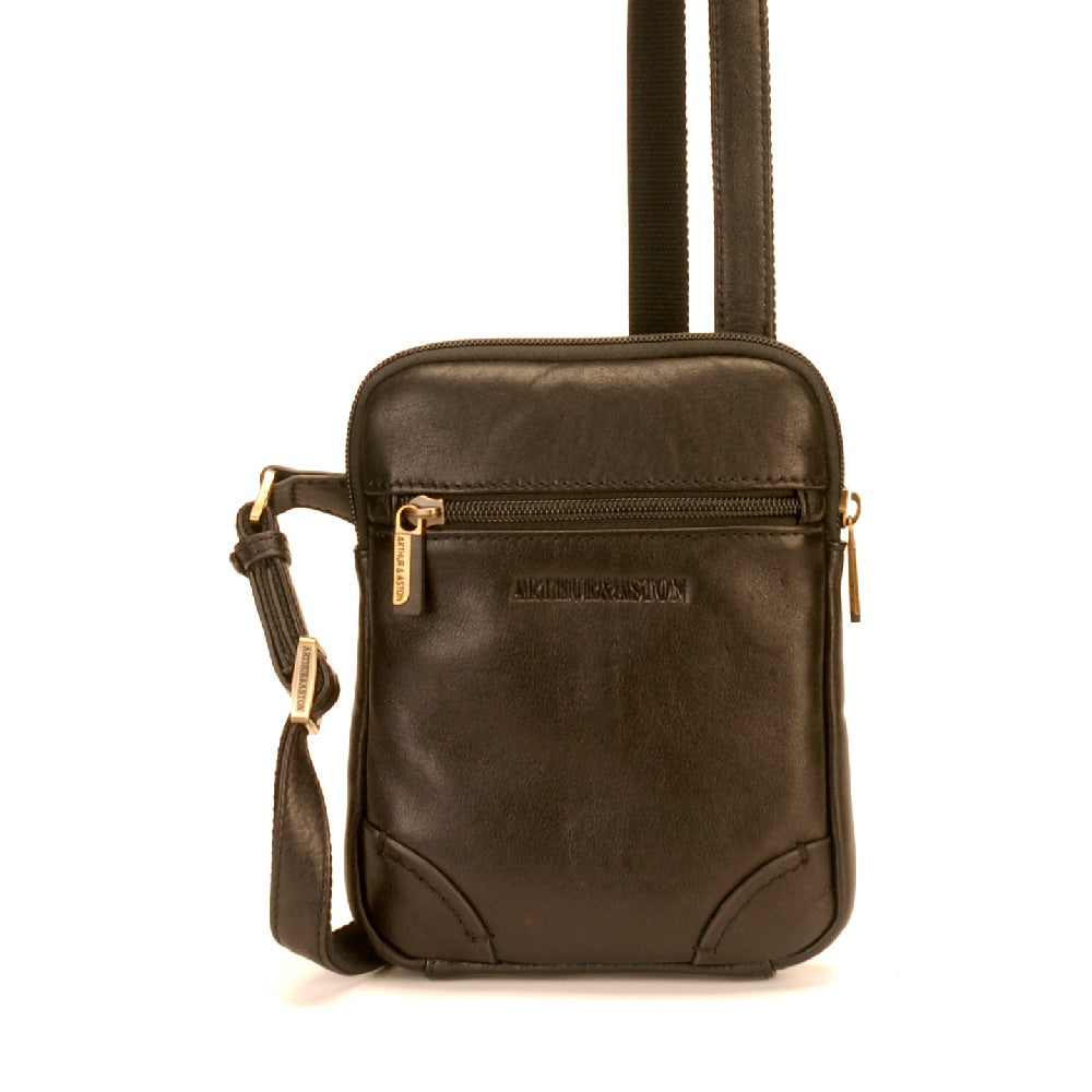 arthur-et-aston-paul-sac-travers-cuir-cognac-extra-plat image 1