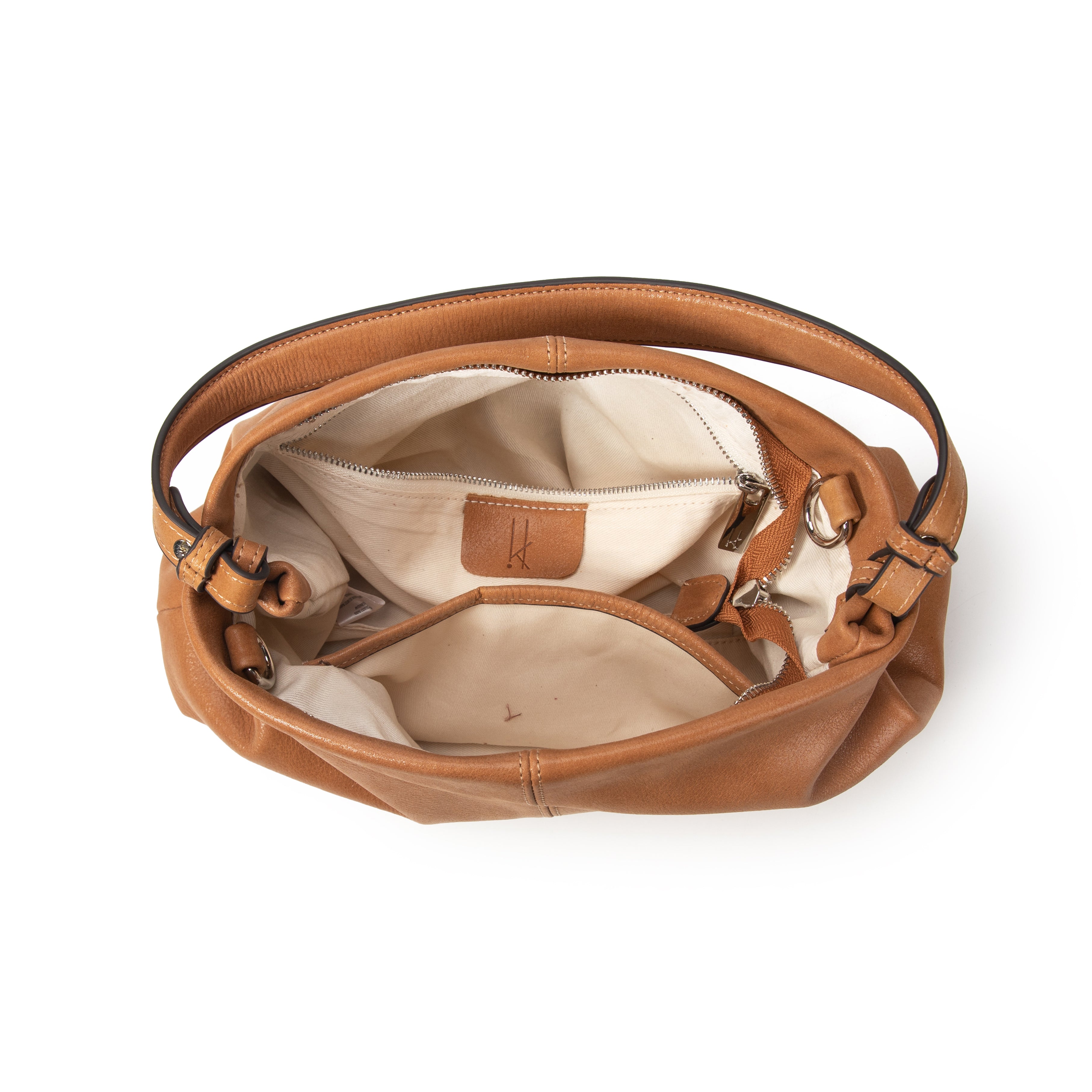 kate-lee-emma-sac-cuir-camel-velout-iris-31-cm image 3