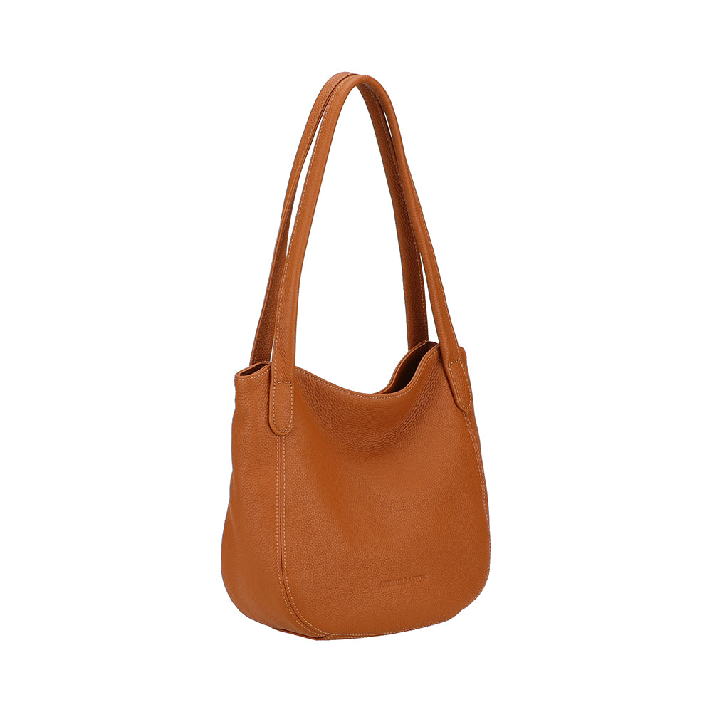 arthur-et-aston-rosalia-s-sac-shopping-cognac-vachette image 2