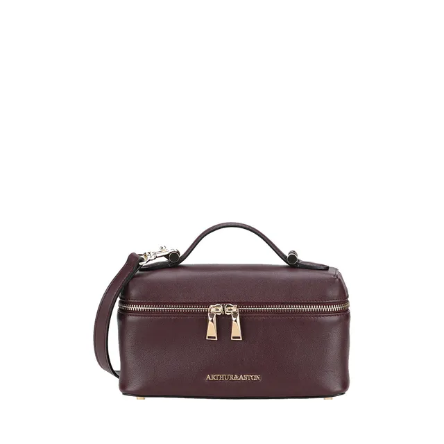 arthur-et-aston-elma-s-sac-vanity-cuir-bordeaux image 1