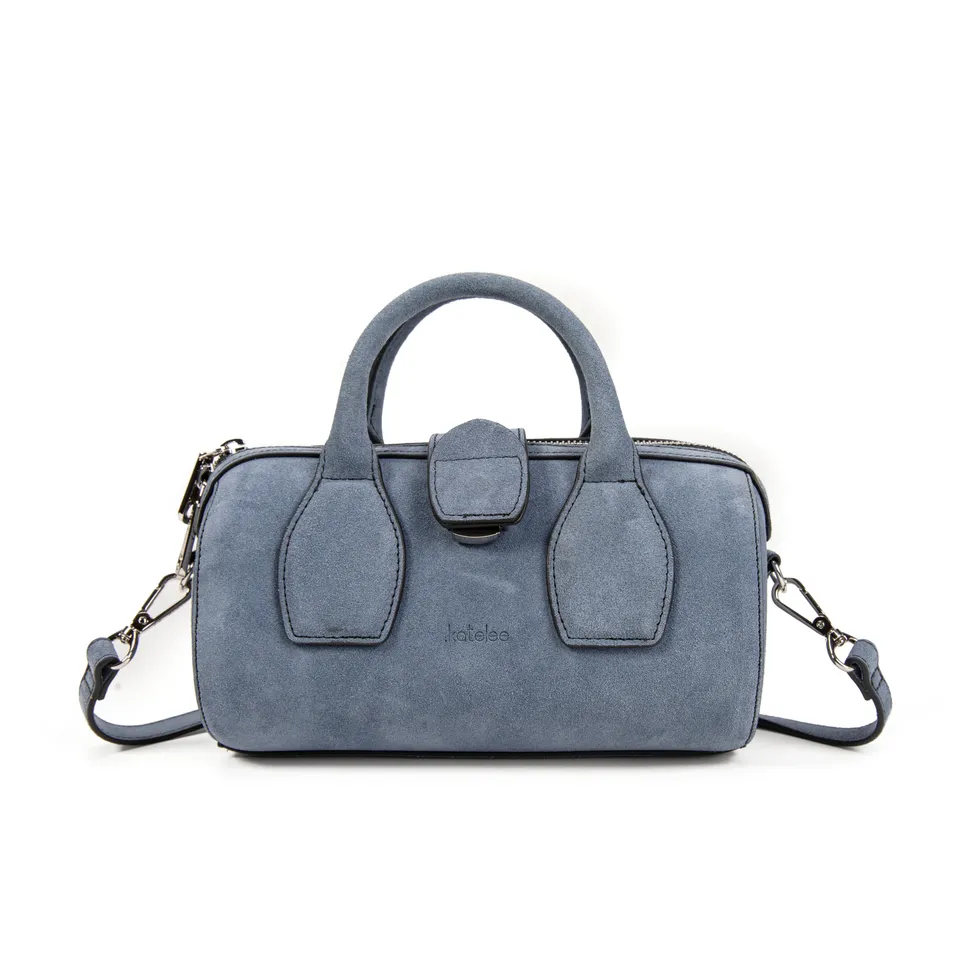 kate-lee-frola-v-sac-bowling-velours-bleu image 1