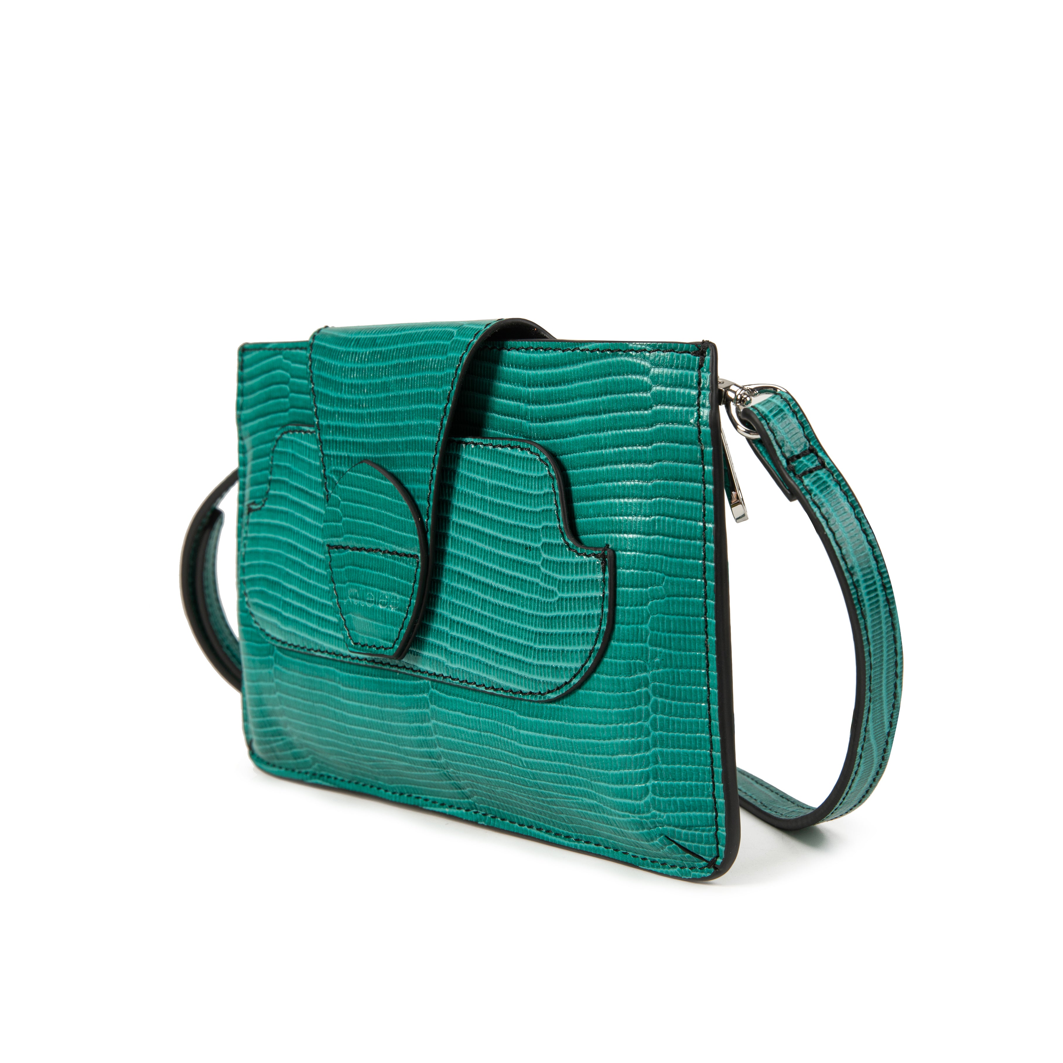 kate-lee-pochette-lp-vachette-l-zard-turquoise-21-cm image 2