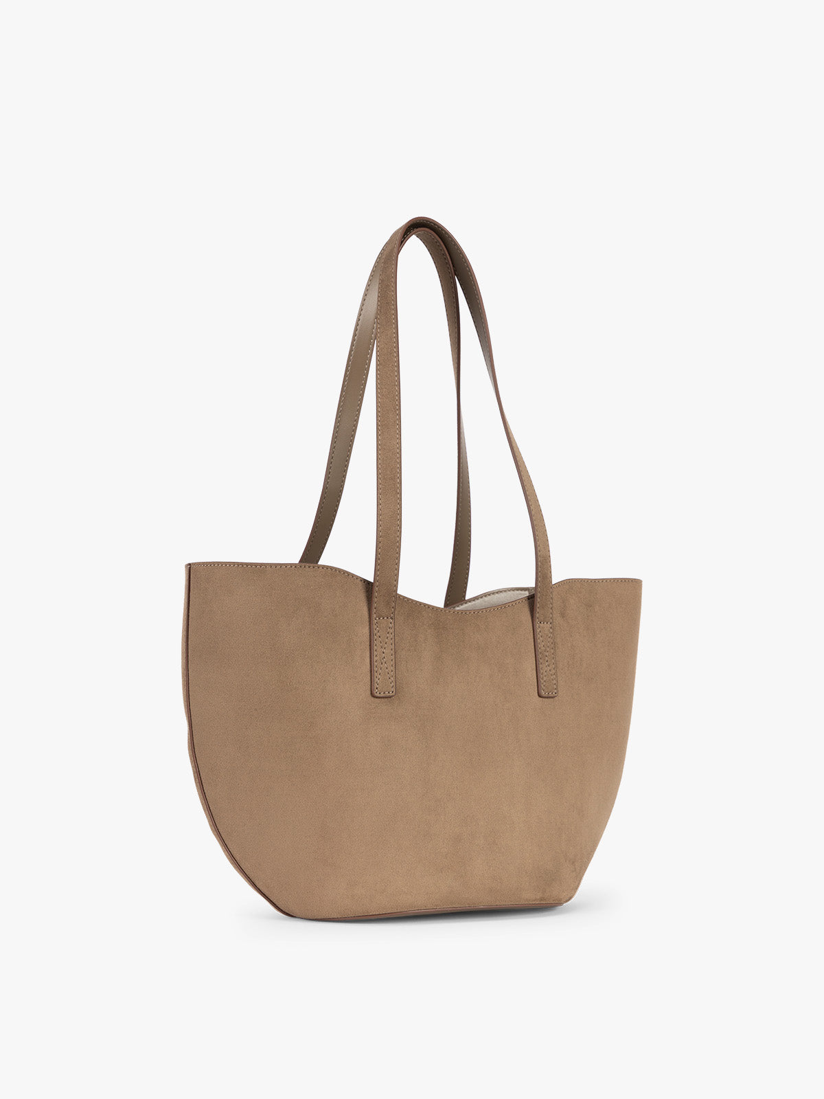 calpak-haven-tulip-tote-sac-cabas-truffle-suede-vegan image 3