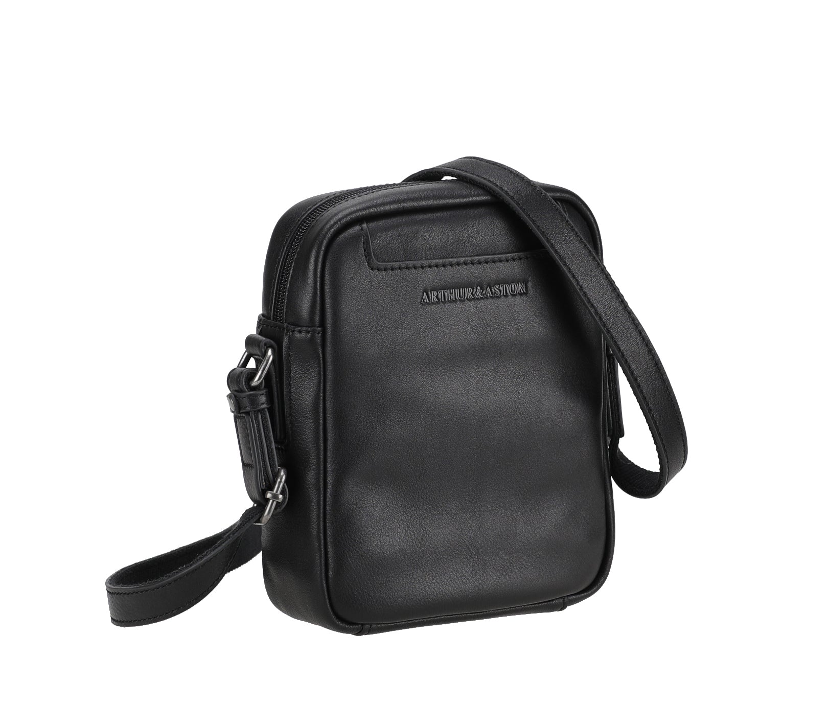 arthur-et-aston-l-on-sac-travers-cuir-petit-mod-le-noir image 2