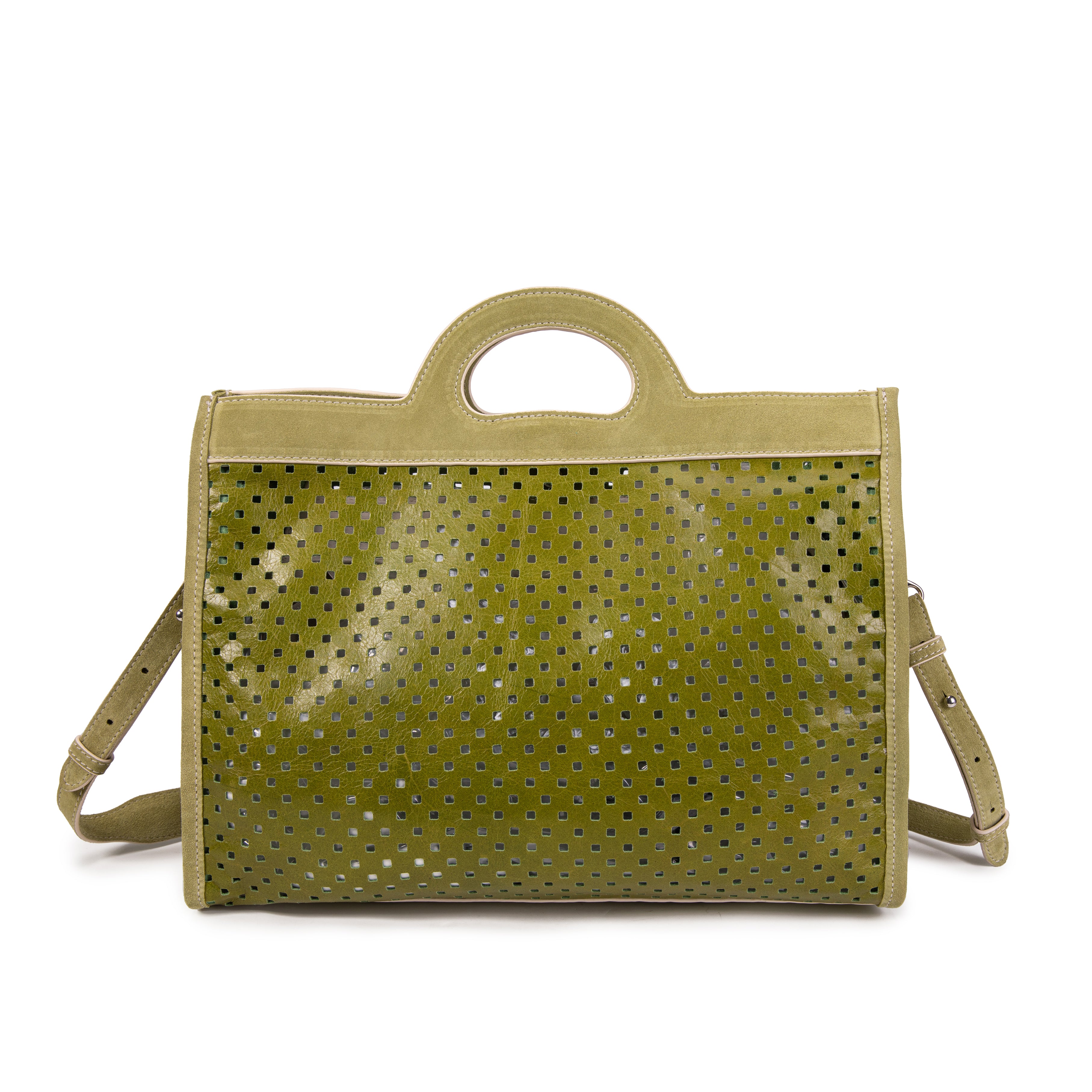 kate-lee-gae-sac-cabas-vert-fonc-perfor image 4