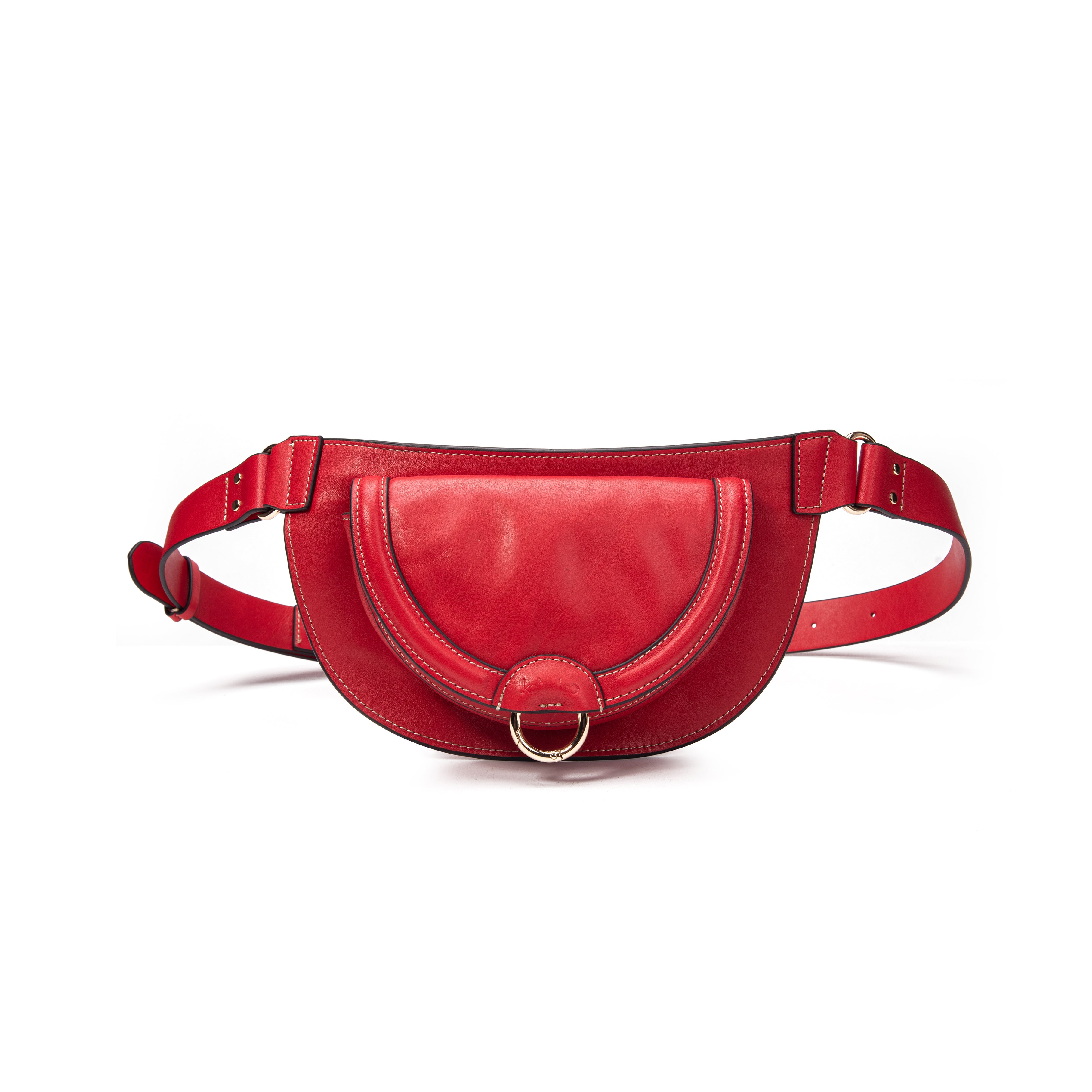 kate-lee-ully-sac-banane-rouge-vachette-carmin image 1