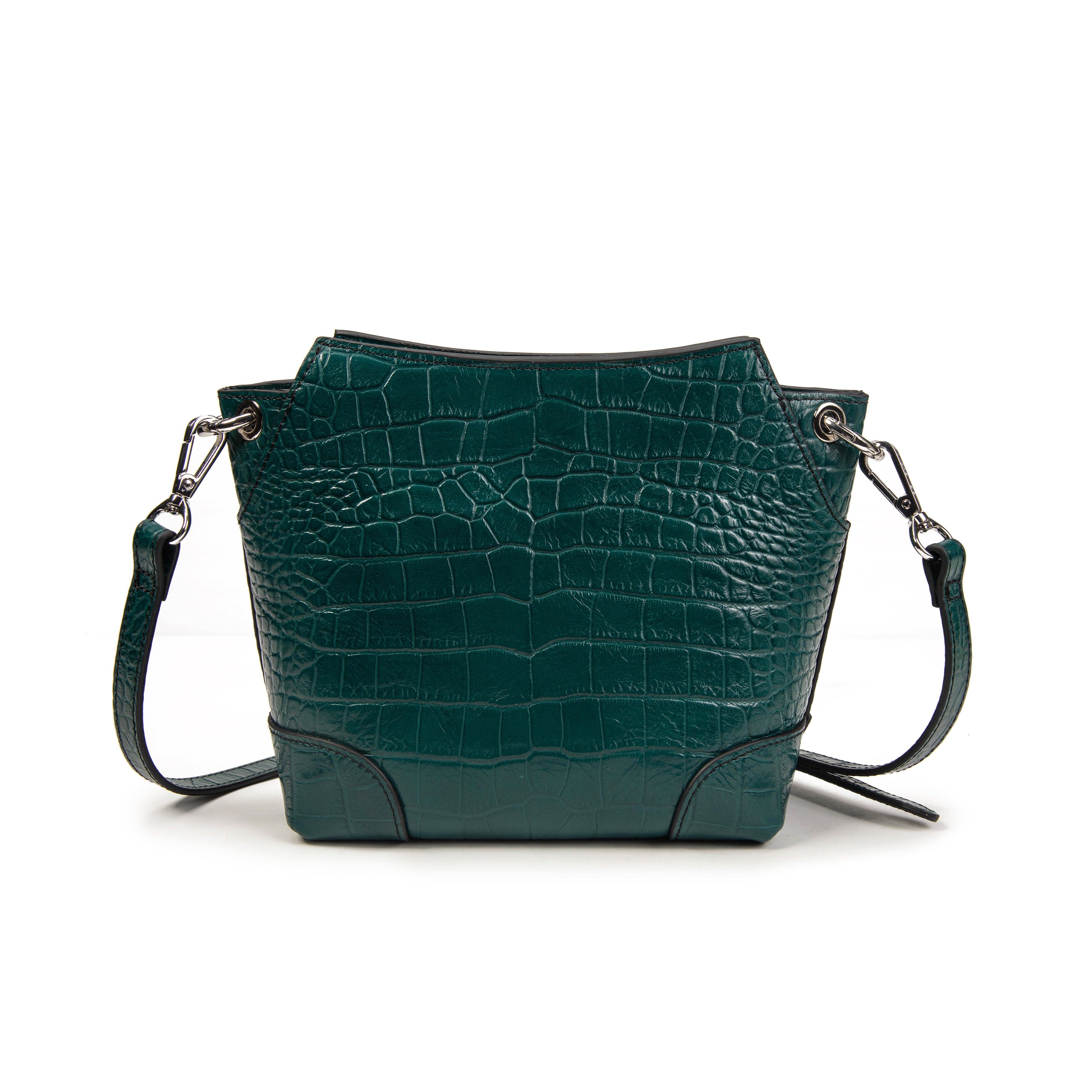 kate-lee-bonbon-sac-bandouli-re-cuir-bleu-canard-croco image 4