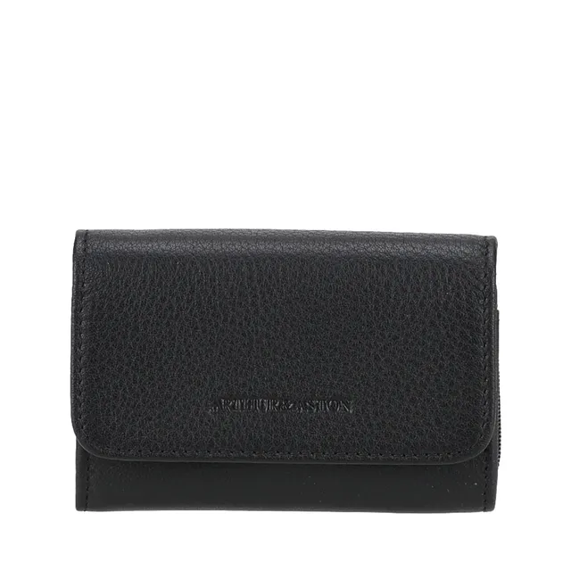 arthur-et-aston-ange-pm-petit-porte-monnaie-cuir-bleu image 1