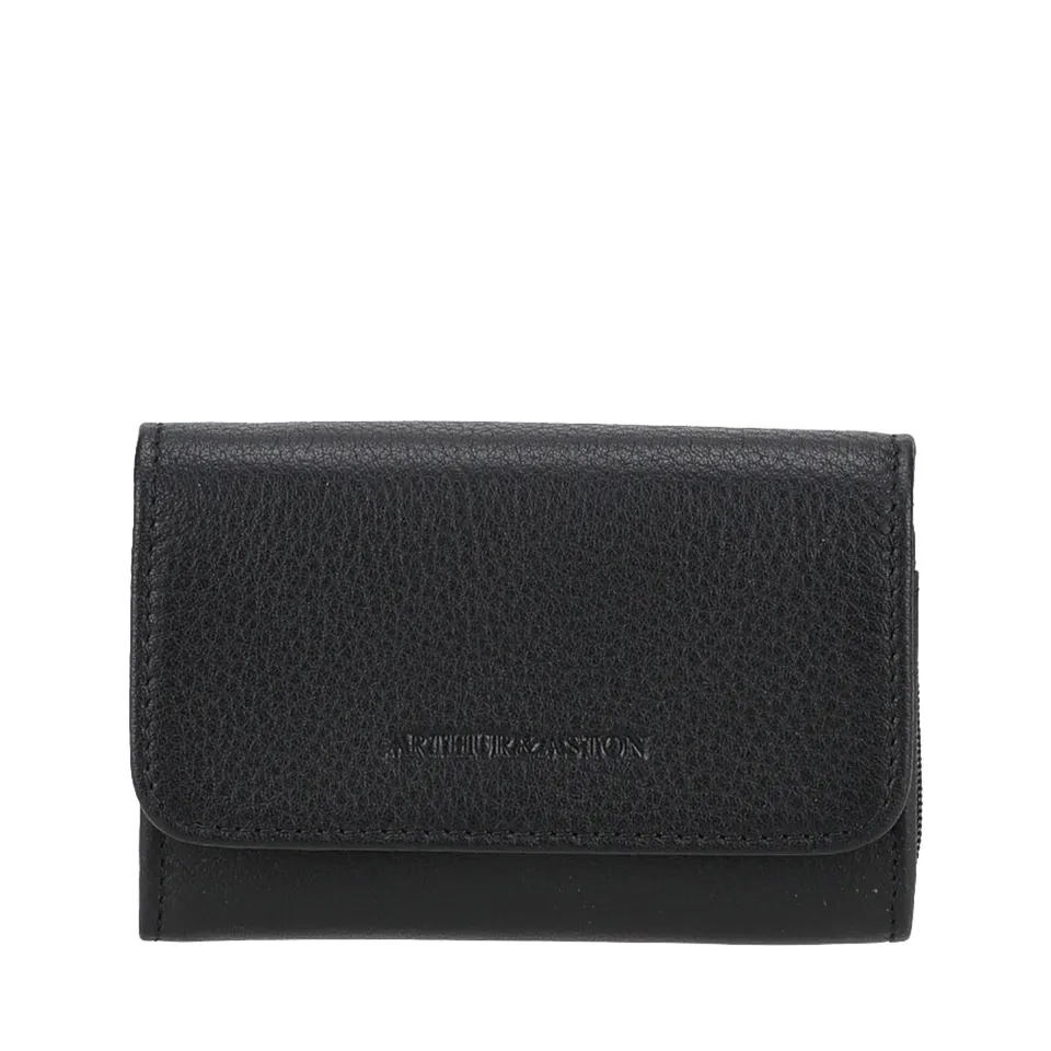arthur-et-aston-ange-pm-petit-porte-monnaie-cuir-bleu image 1