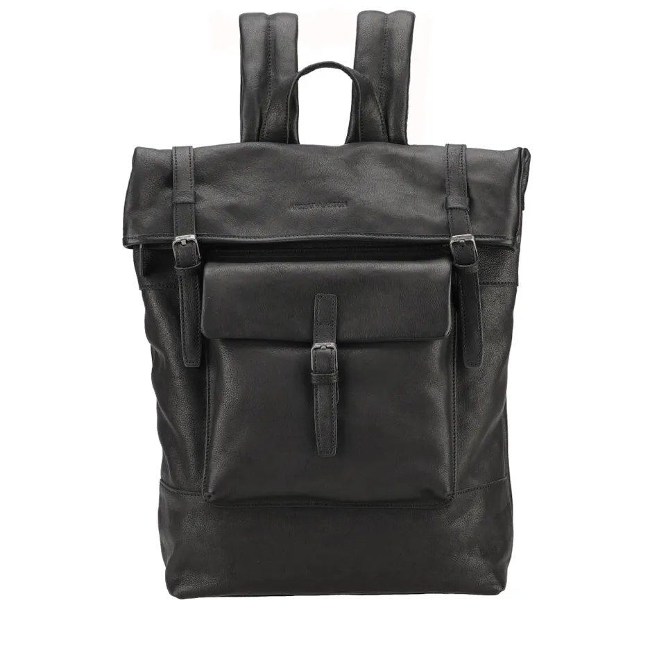 arthur-et-aston-rory-m-sac-dos-cuir-pleine-fleur-noir image 1