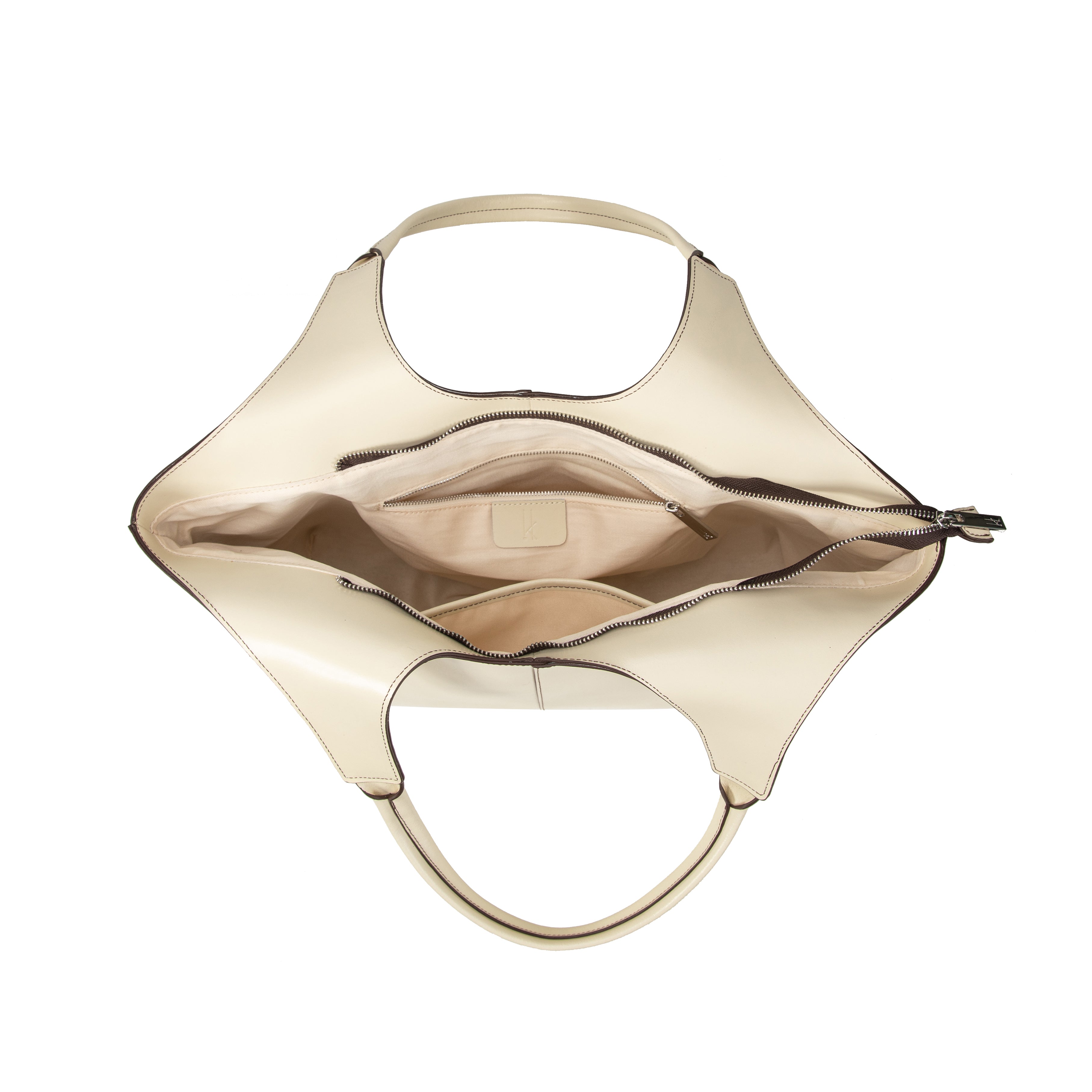kate-lee-clemence-grand-sac-cuir-blanc-perle-lisse image 3