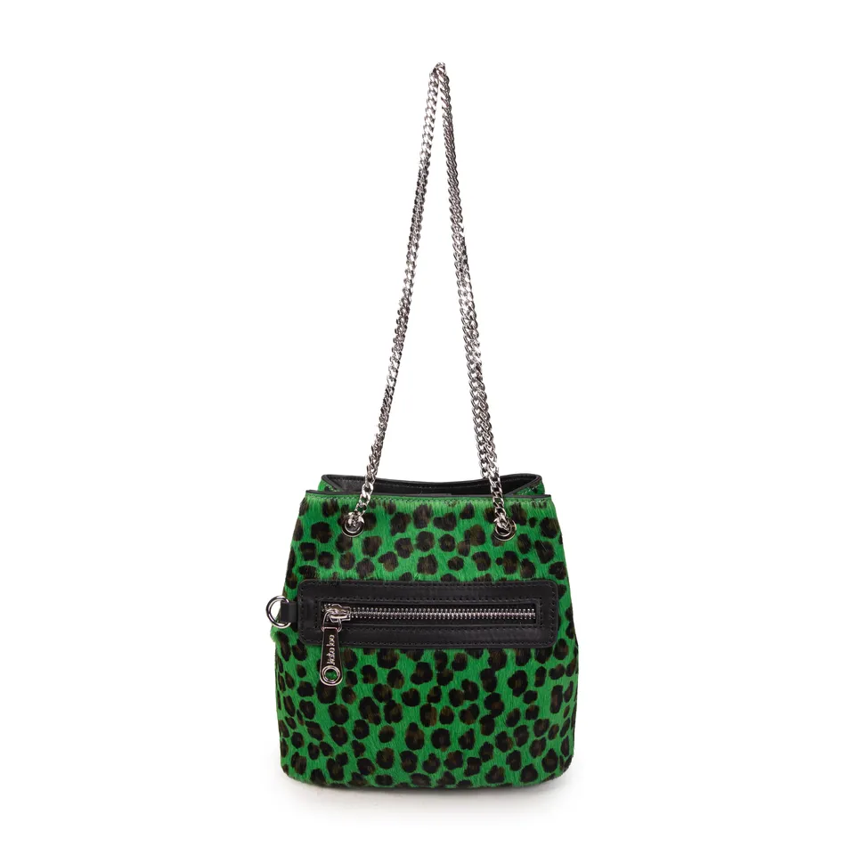 kate-lee-m-kacy-sac-seau-vert-l-opard-poils-vachette image 1