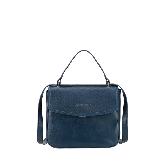arthur-et-aston-edith-sac-main-cuir-bleu-rabat-femme image 1