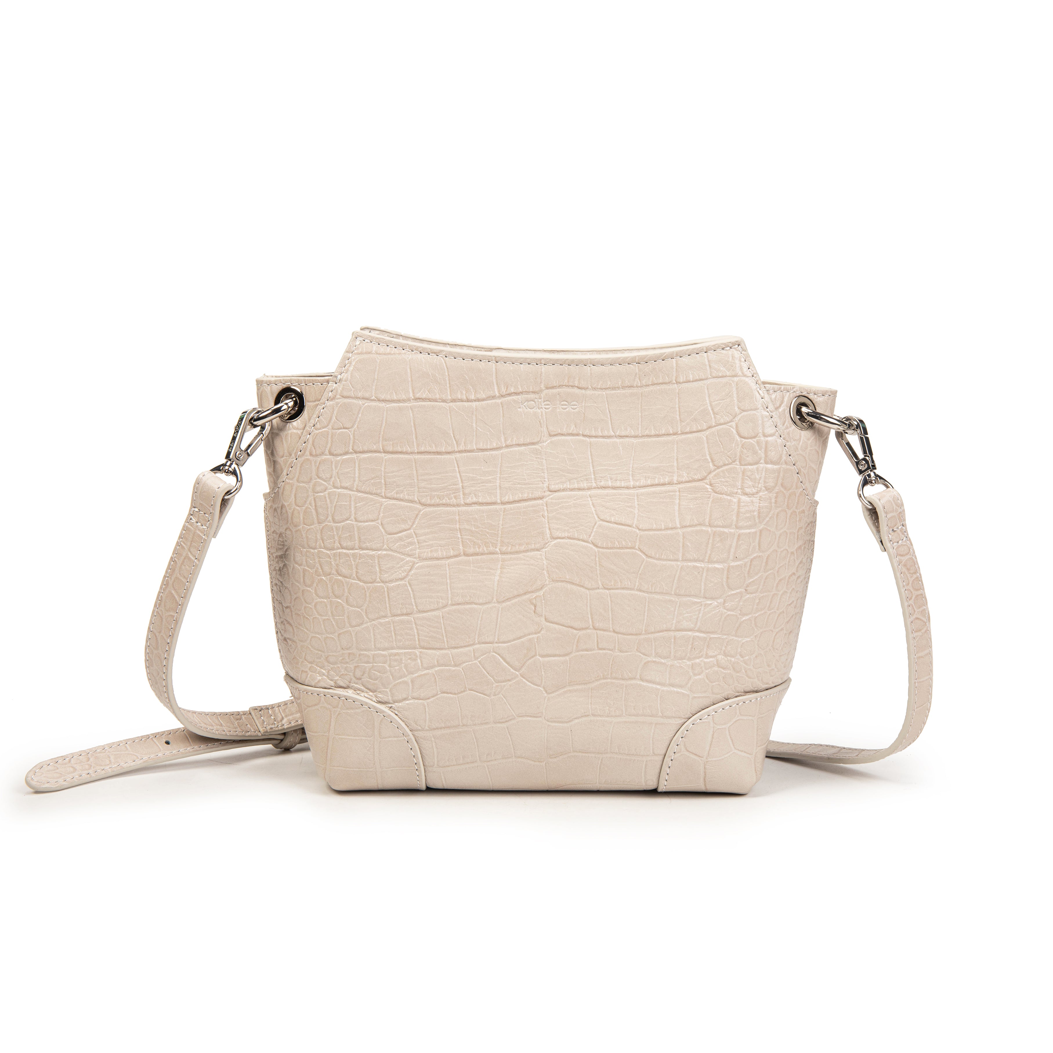 kate-lee-bonbon-tane-croco-sac-bandouli-re-ivoire image 1