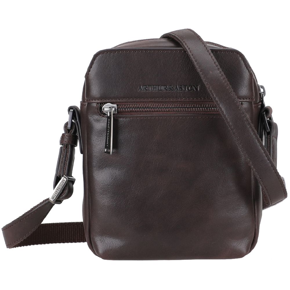 arthur-et-aston-cosmo-petit-sac-travers-cuir-noir image 1