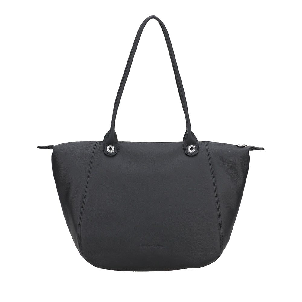 arthur-et-aston-louisa-grand-sac-cabas-cuir-noir image 1