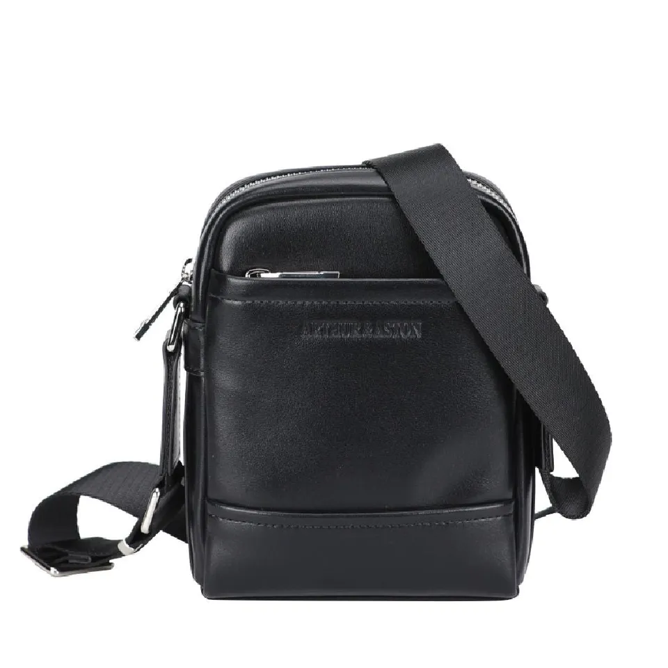 arthur-et-aston-walter-sac-travers-cuir-noir image 1