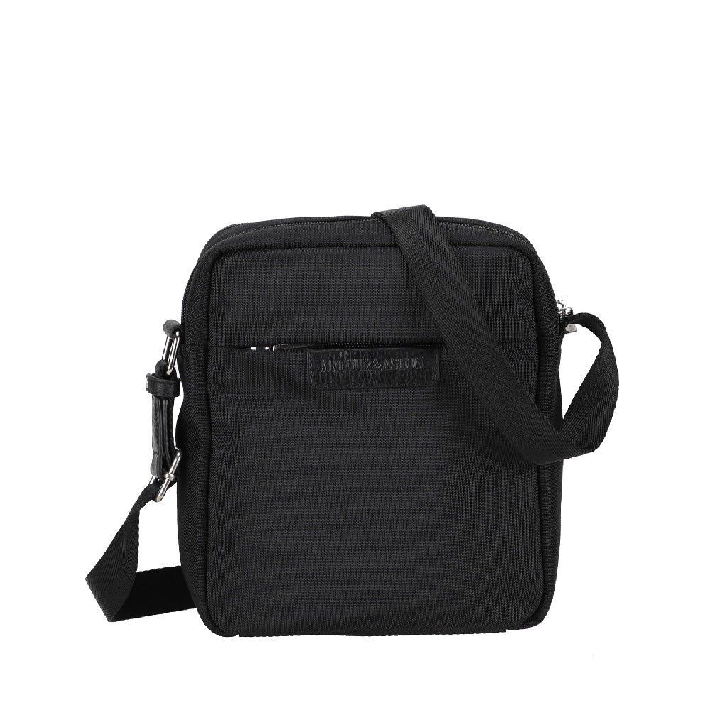 arthur-et-aston-teddy-sac-travers-toile-noir-homme image 2