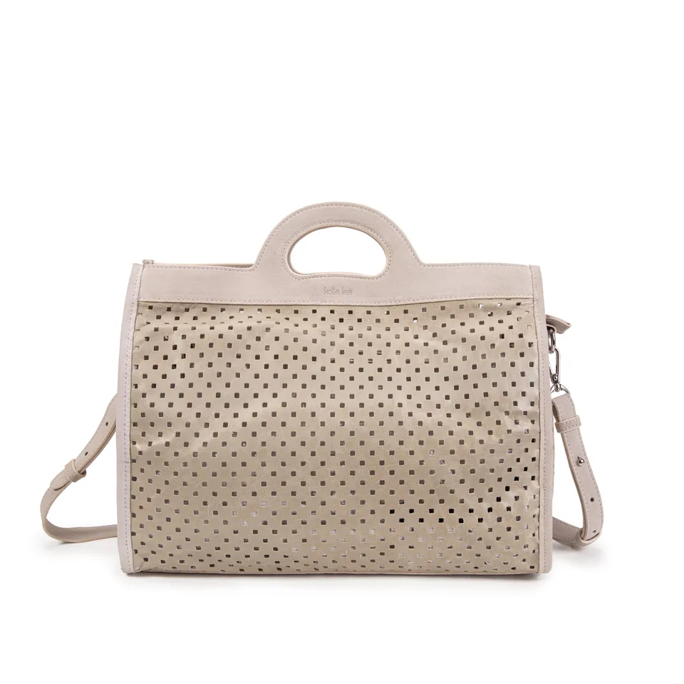 kate-lee-gae-sac-cabas-cuir-beige-perfor image 1