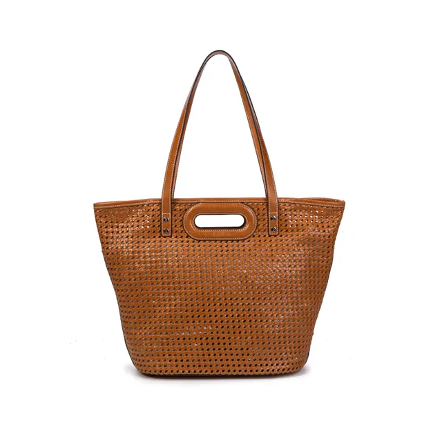 kate-lee-ofine-sac-cabas-cuir-vachette-tress-e image 1