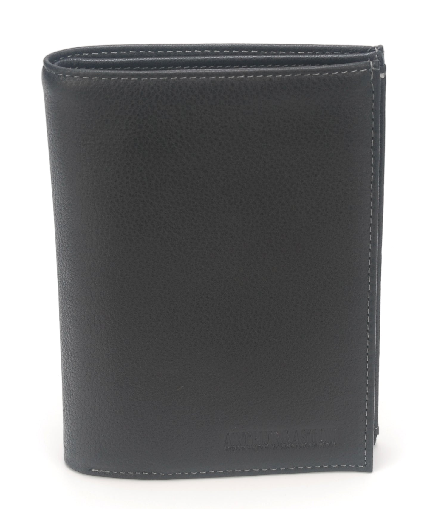 arthur-et-aston-dorian-portefeuille-cuir-homme-noir-foulonn image 1