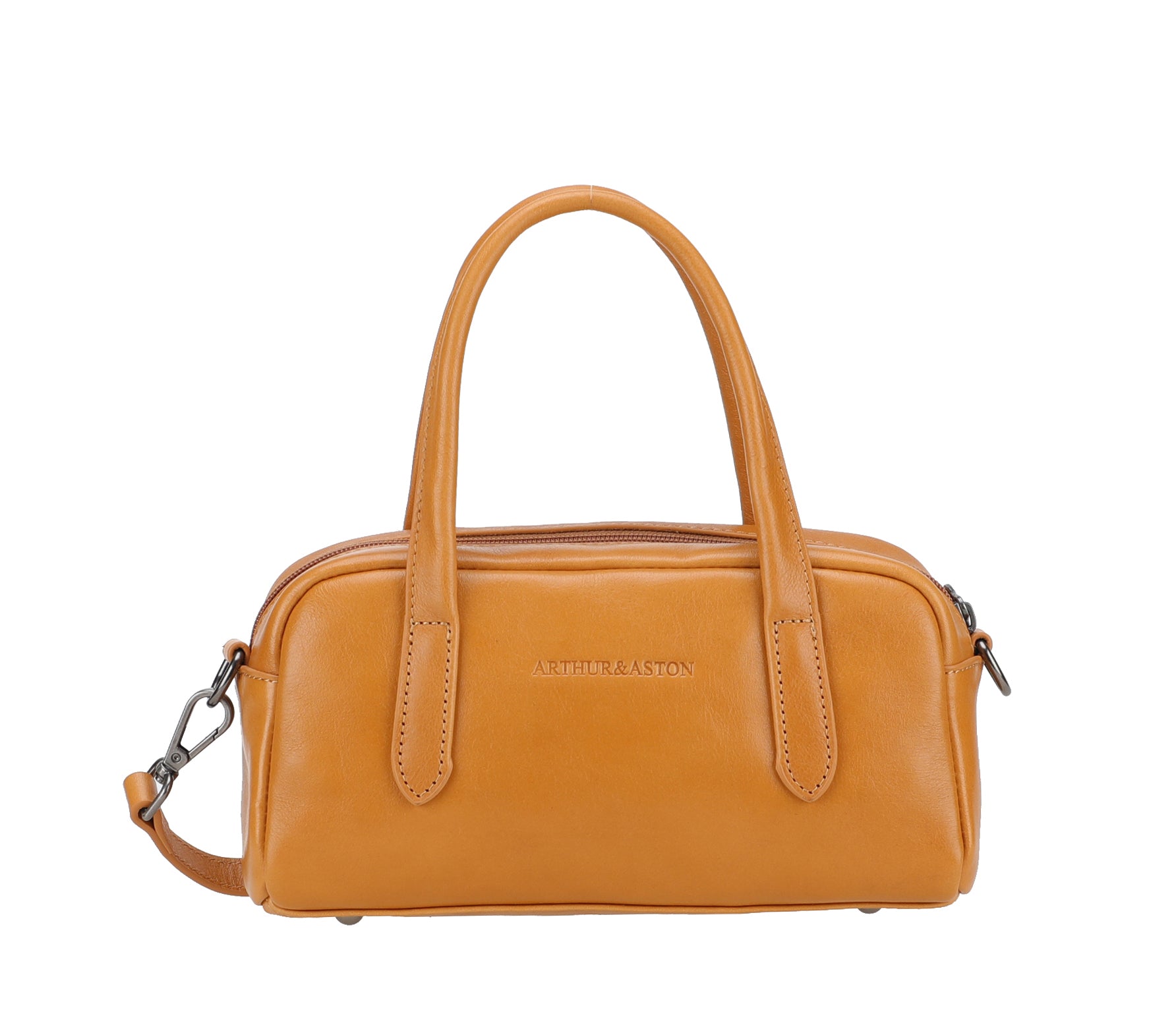arthur-et-aston-edith-sac-cuir-cognac-port-main-24-cm image 2
