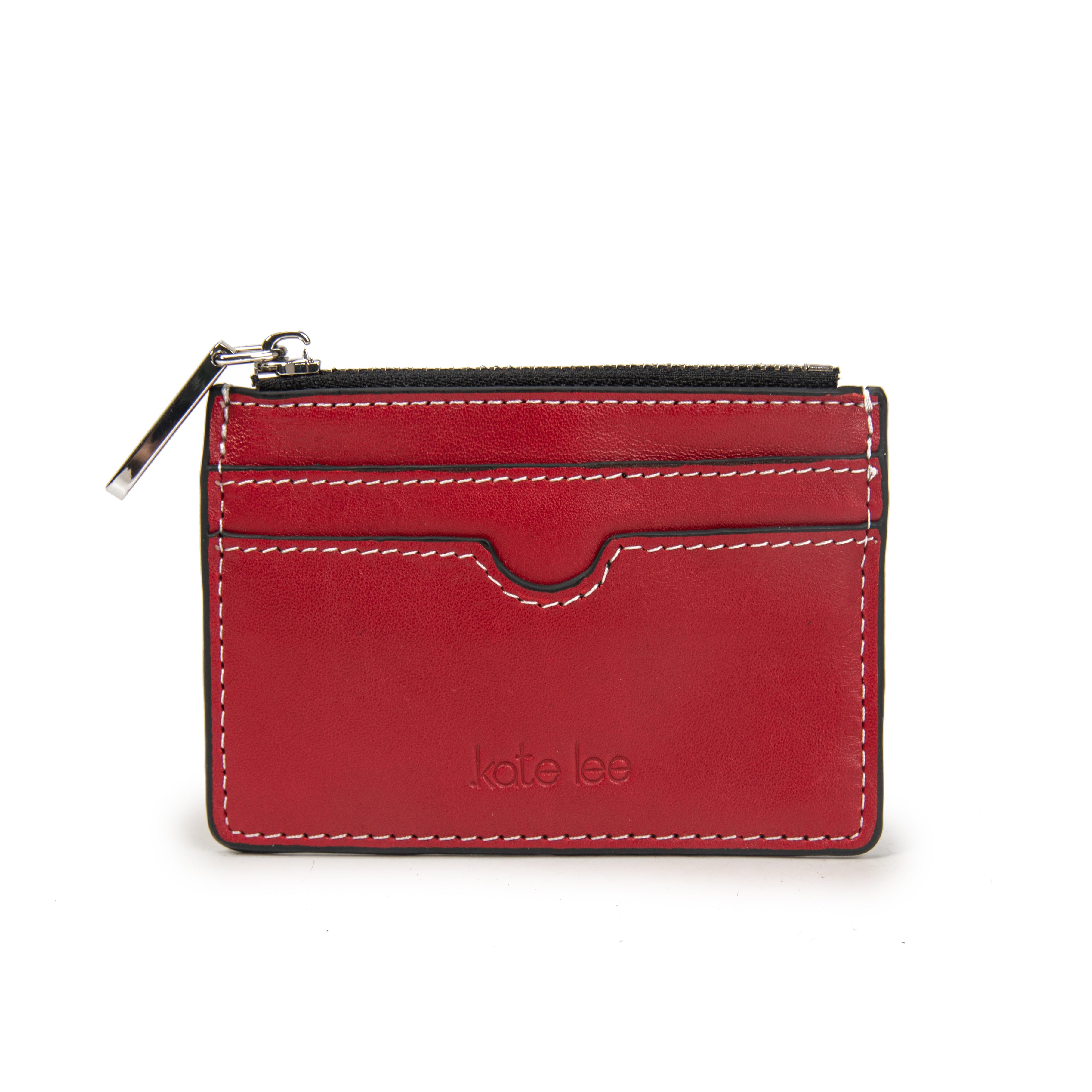 kate-lee-anyssa-porte-monnaie-rouge-cuir-vachette image 1