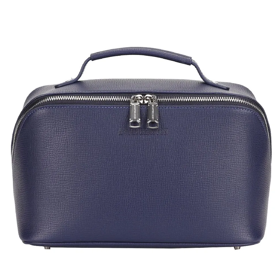 arthur-et-aston-nelson-trousse-de-toilette-cuir-noir-voyage image 1