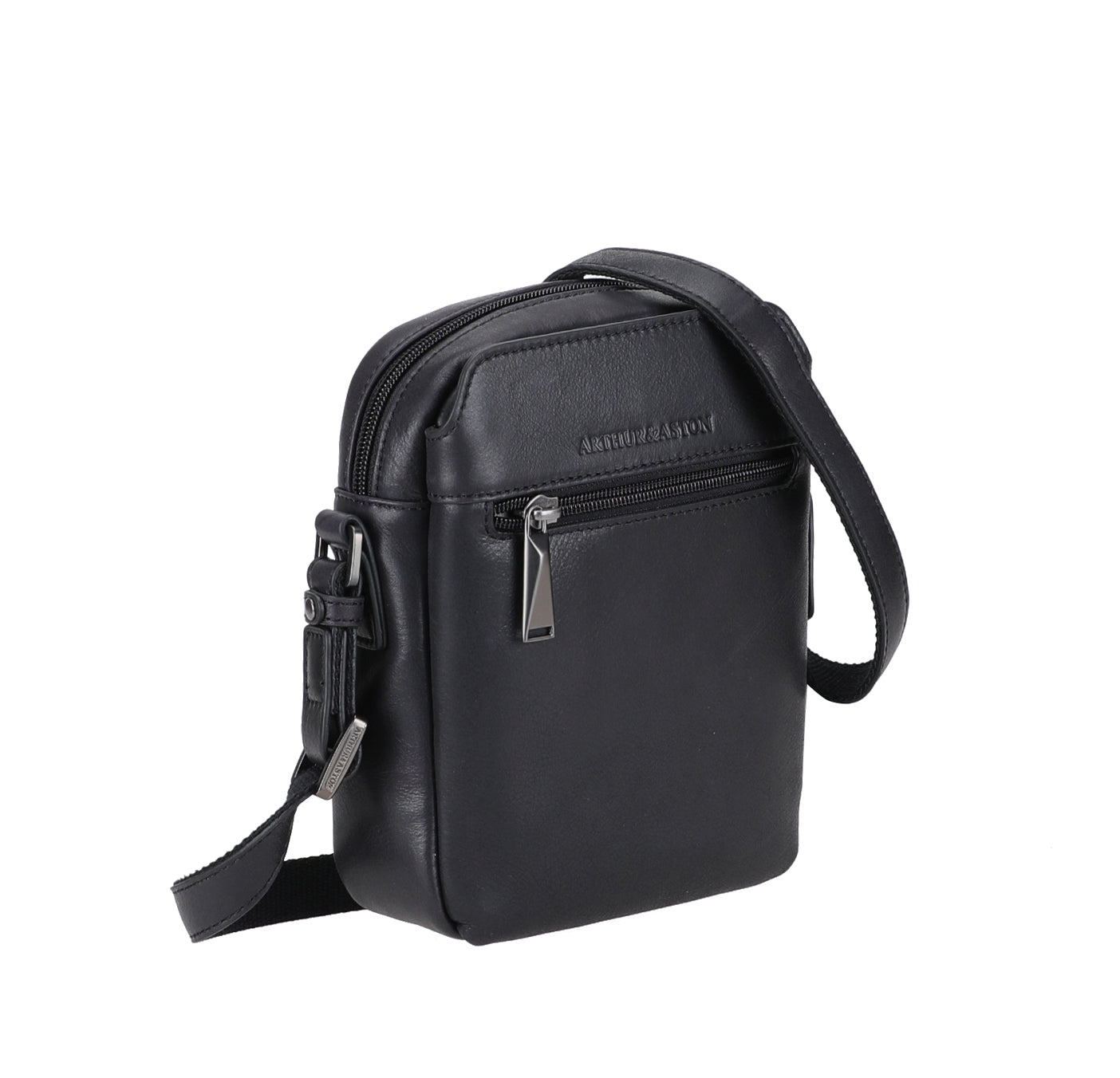 arthur-et-aston-cosmo-petit-sac-travers-cuir-noir image 6