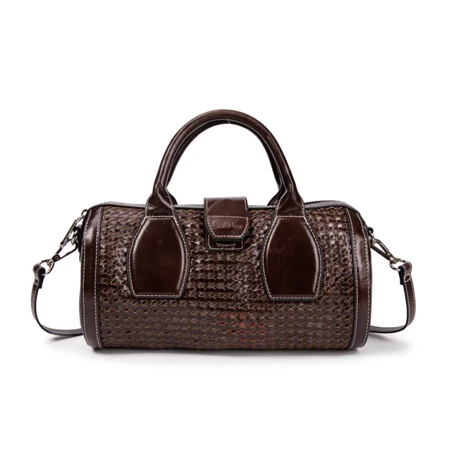 kate-lee-frola-sac-bowling-cuir-tress-moka image 1