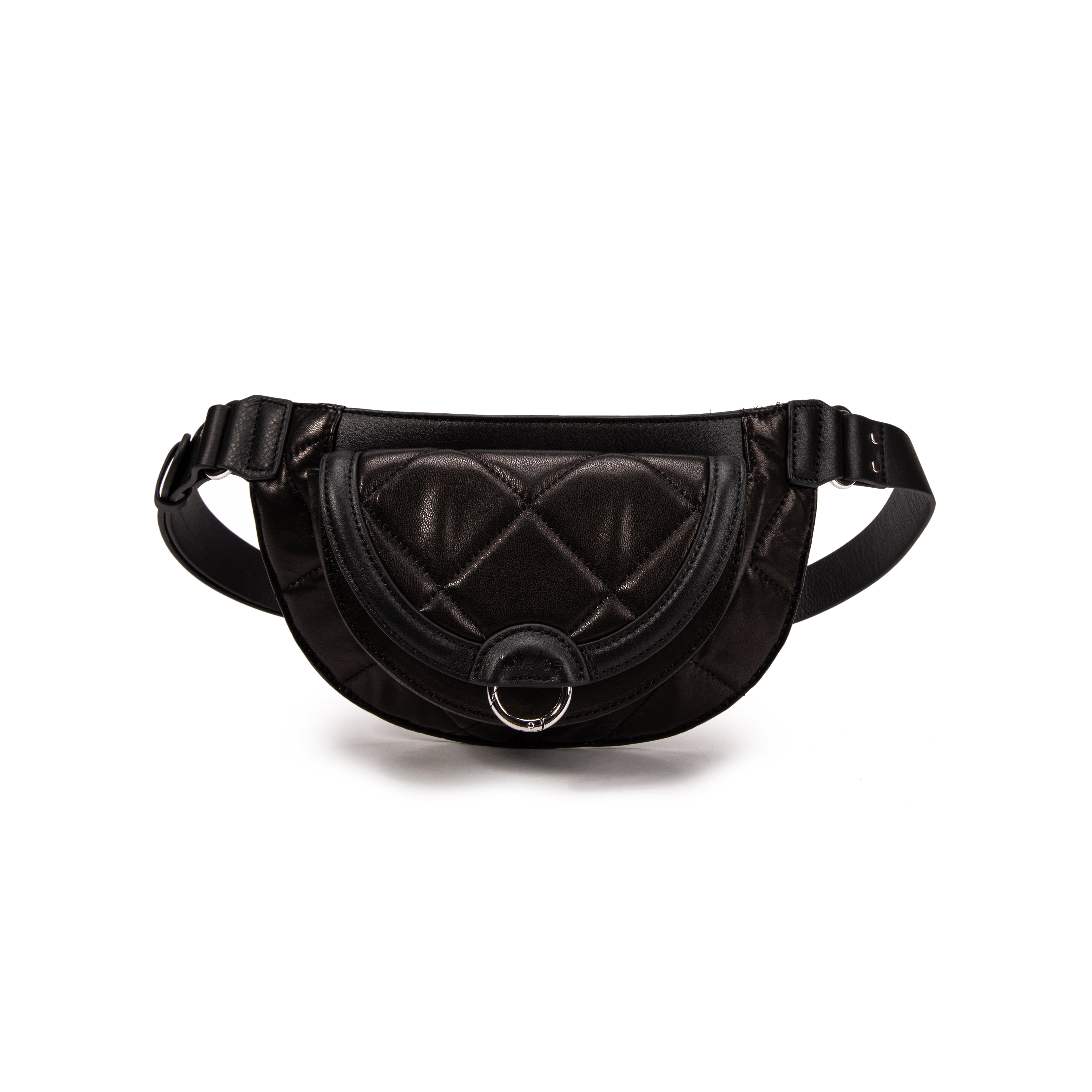 kate-lee-ully-matelass-sac-banane-agneau-noir image 1
