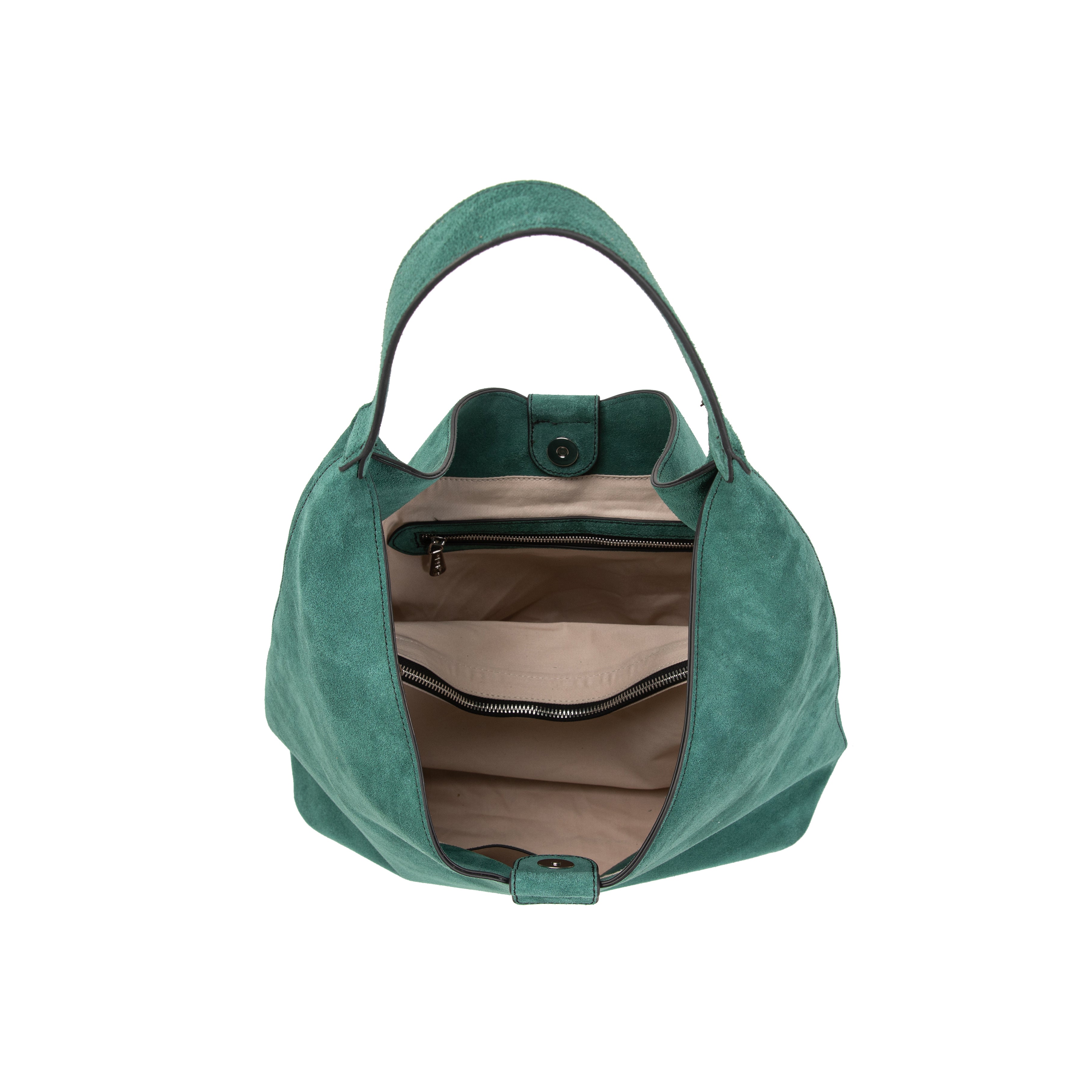 kate-lee-lune-sac-cabas-vert-vachette-velours-grand-format image 3