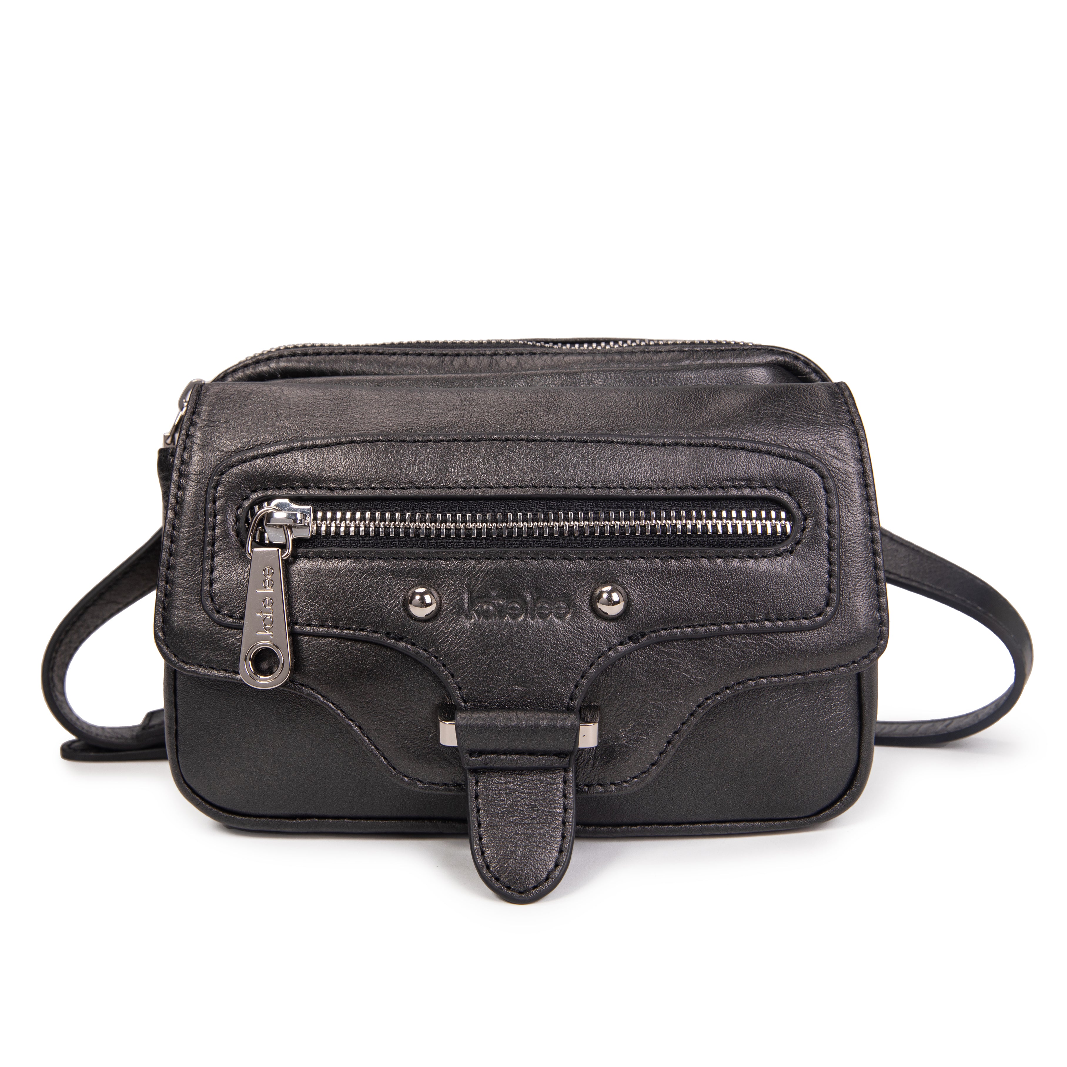 kate-lee-hena-sac-bandouli-re-cuir-noir-nacr image 1