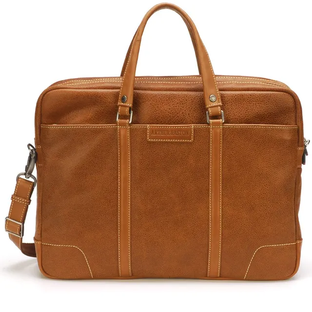 arthur-et-aston-marco-porte-documents-cuir-cognac image 1