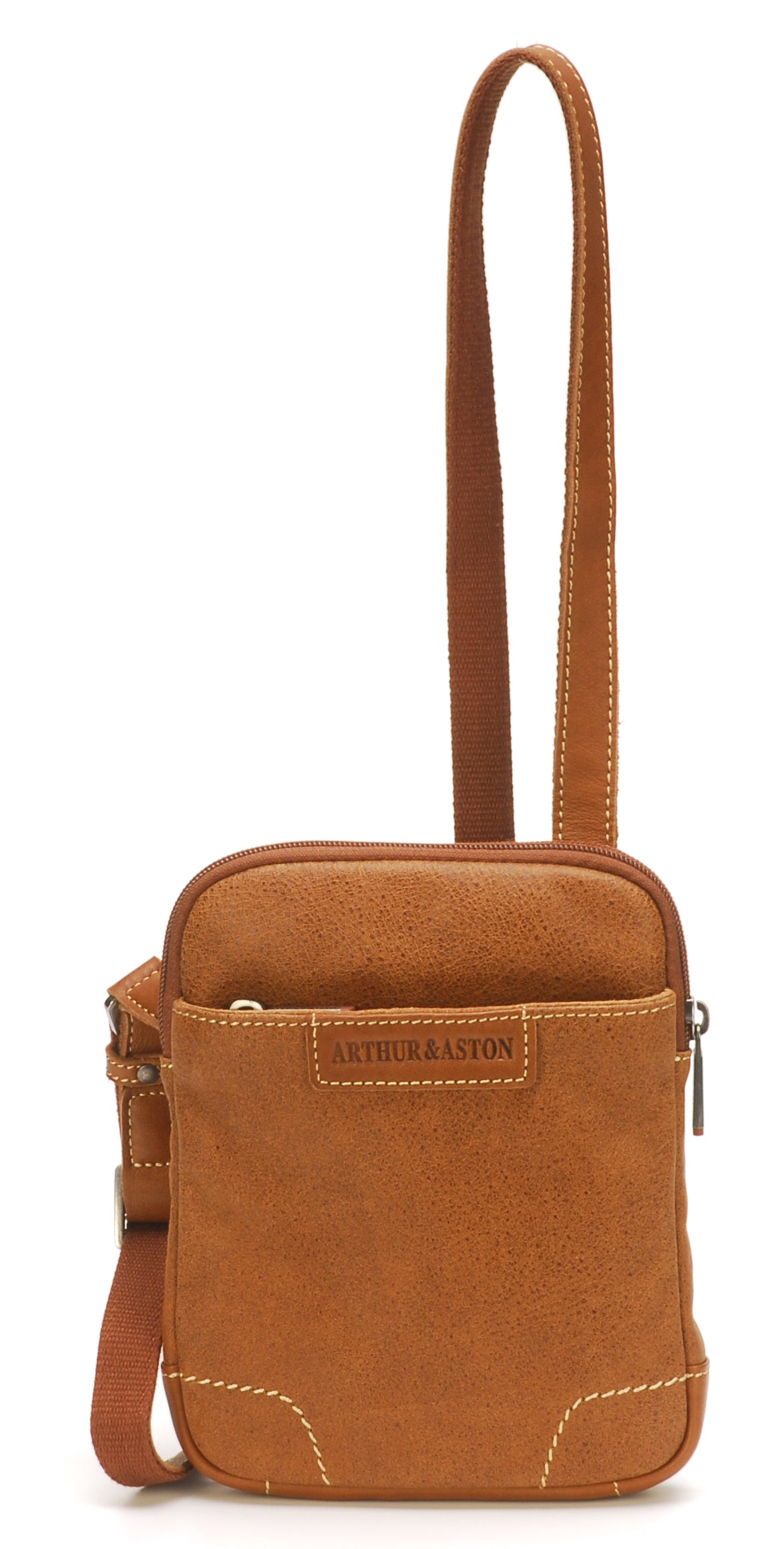 arthur-et-aston-marco-sac-travers-cuir-ch-taigne-body-bag image 6